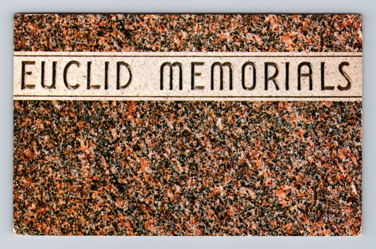 Euclid OH-Ohio, Euclid Memorials, Advertising, Antique Vintage Postcard