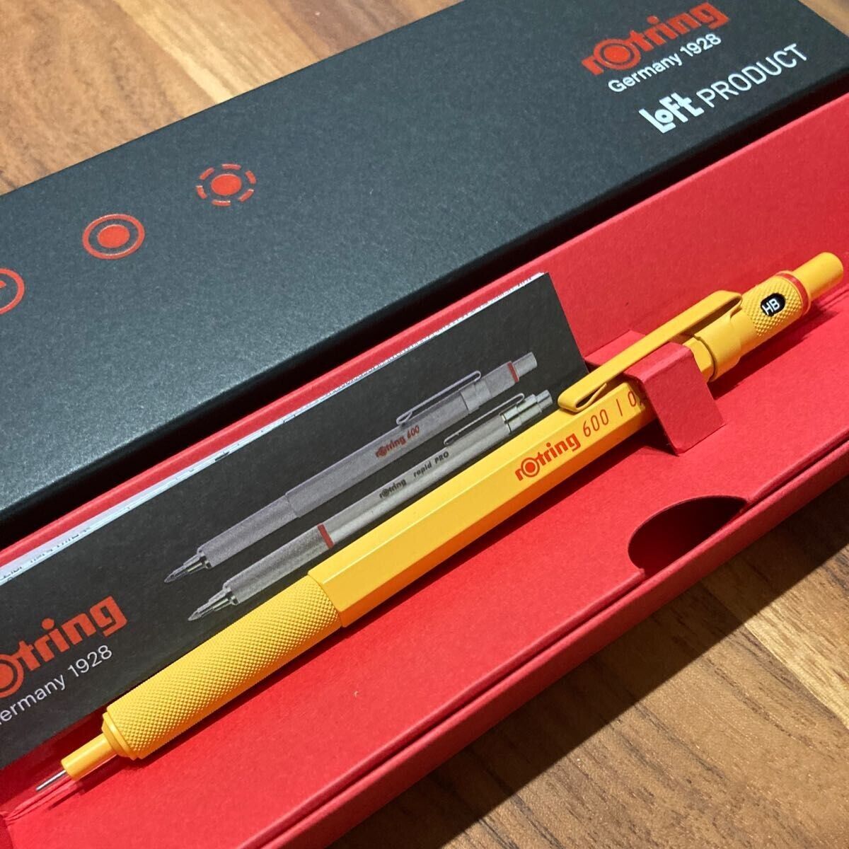 Rotring 600 Loft Limited Matte Yellow Mechanical Pencil knock type 0.5mm New jp