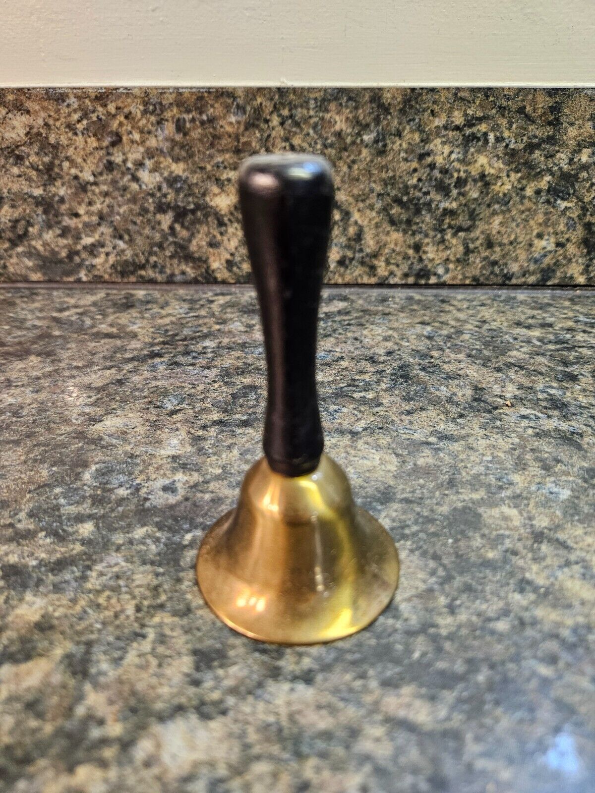 Tiny Brass and Wood Dinner Bell (Lot 206)