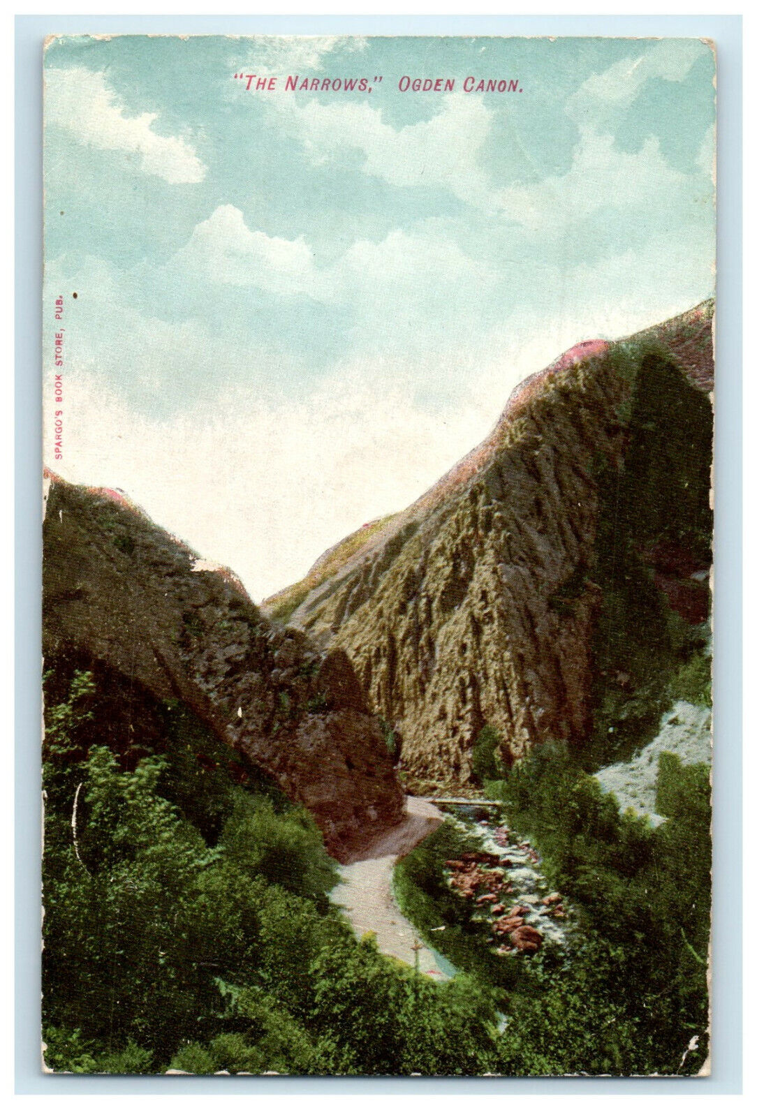 c1910s The Narrows Ogden Canyon Utah UT Unposted Antique Postcard