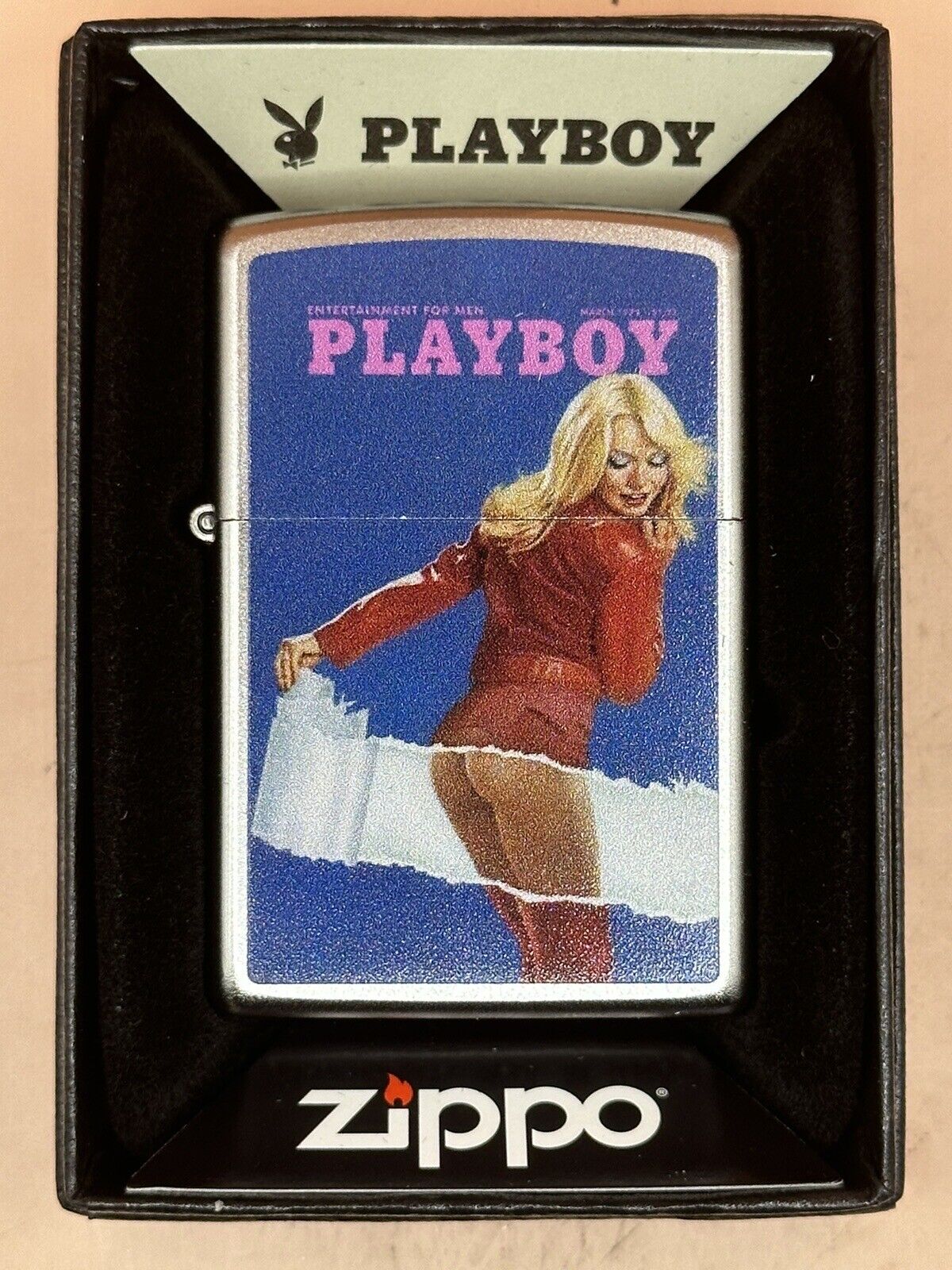 March 1975 Playboy Magazine Cover Zippo Lighter NEW In Box Rare/ Vintage