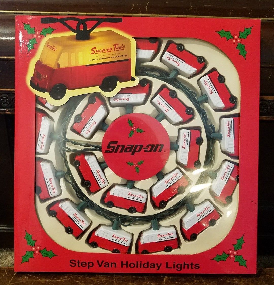 New Snap-On Tools Step Van Truck Holiday Christmas Lights Light String 2002 RARE