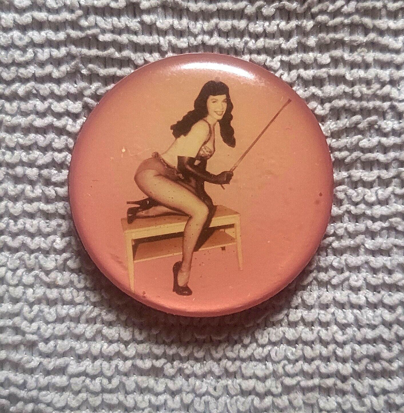 Pin Up Betty Paige Riding Crop Refrigerator Magnet Vintage Style NOS p