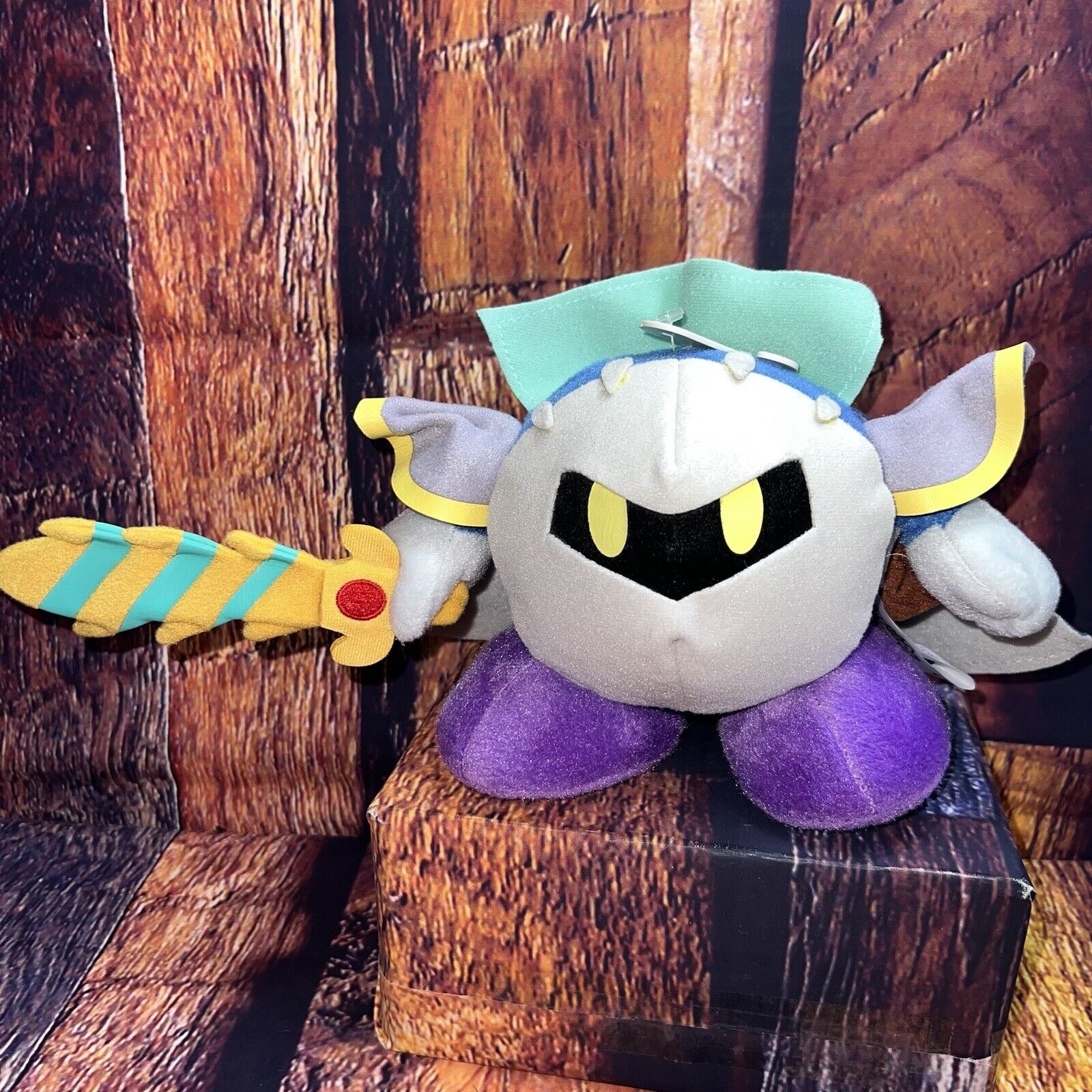 VTG Nintendo Kirby Game Meta Knight With Sword Plush Stuffed Toy Collector