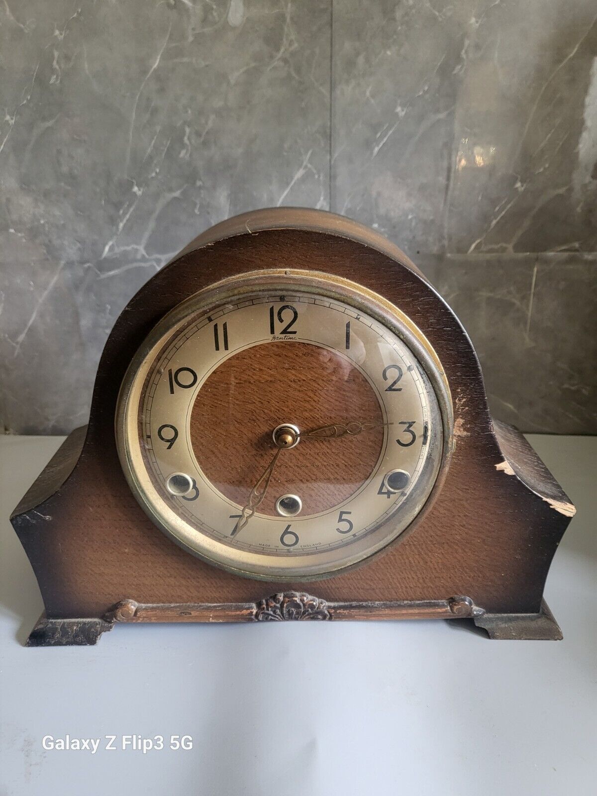 Art Deco 1930s English Mantle Clock. Made In England. Spares Repairs 