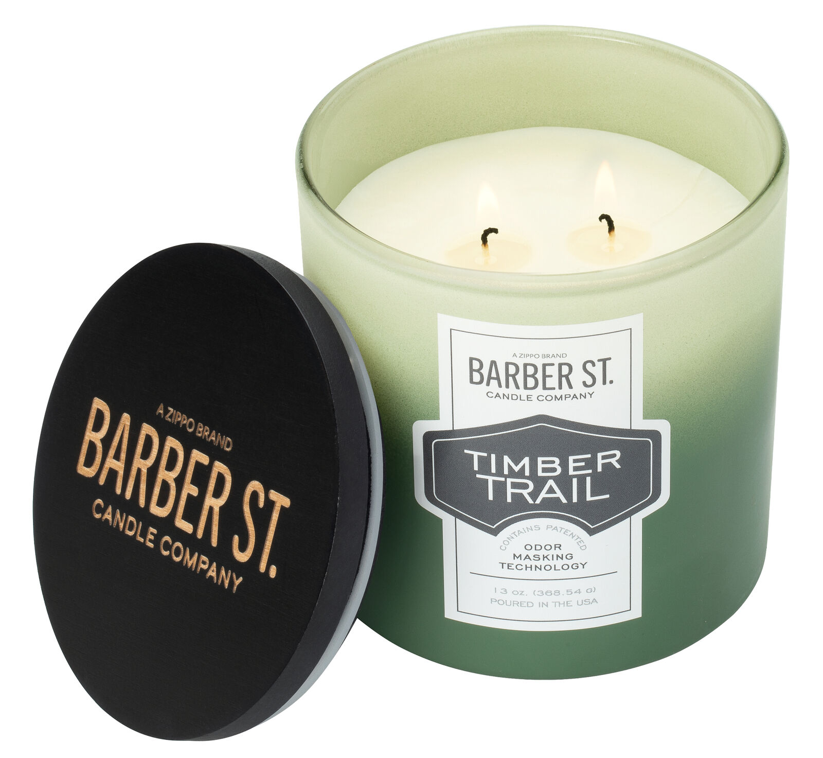 Zippo Barber Street Odor Masking Candle Timber Trail, 70036