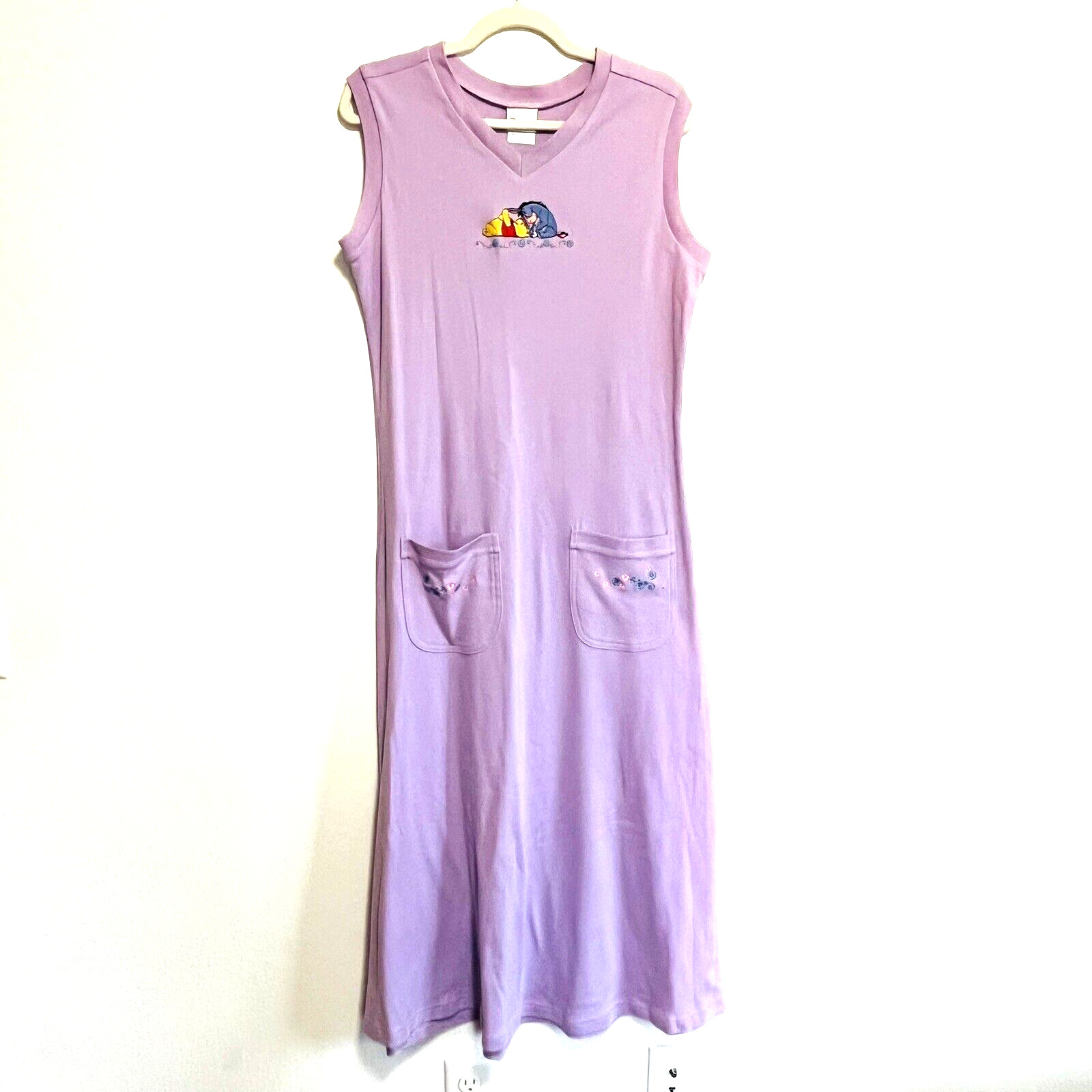 Disney Store Winnie The Pooh Eeyore Dress Sleeveless Lavender Women Size Medium
