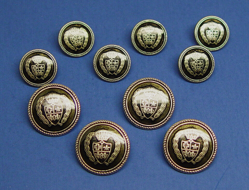 Unknown Brand Acrylic Faced Silver Tone metal buttons Good Used Condition