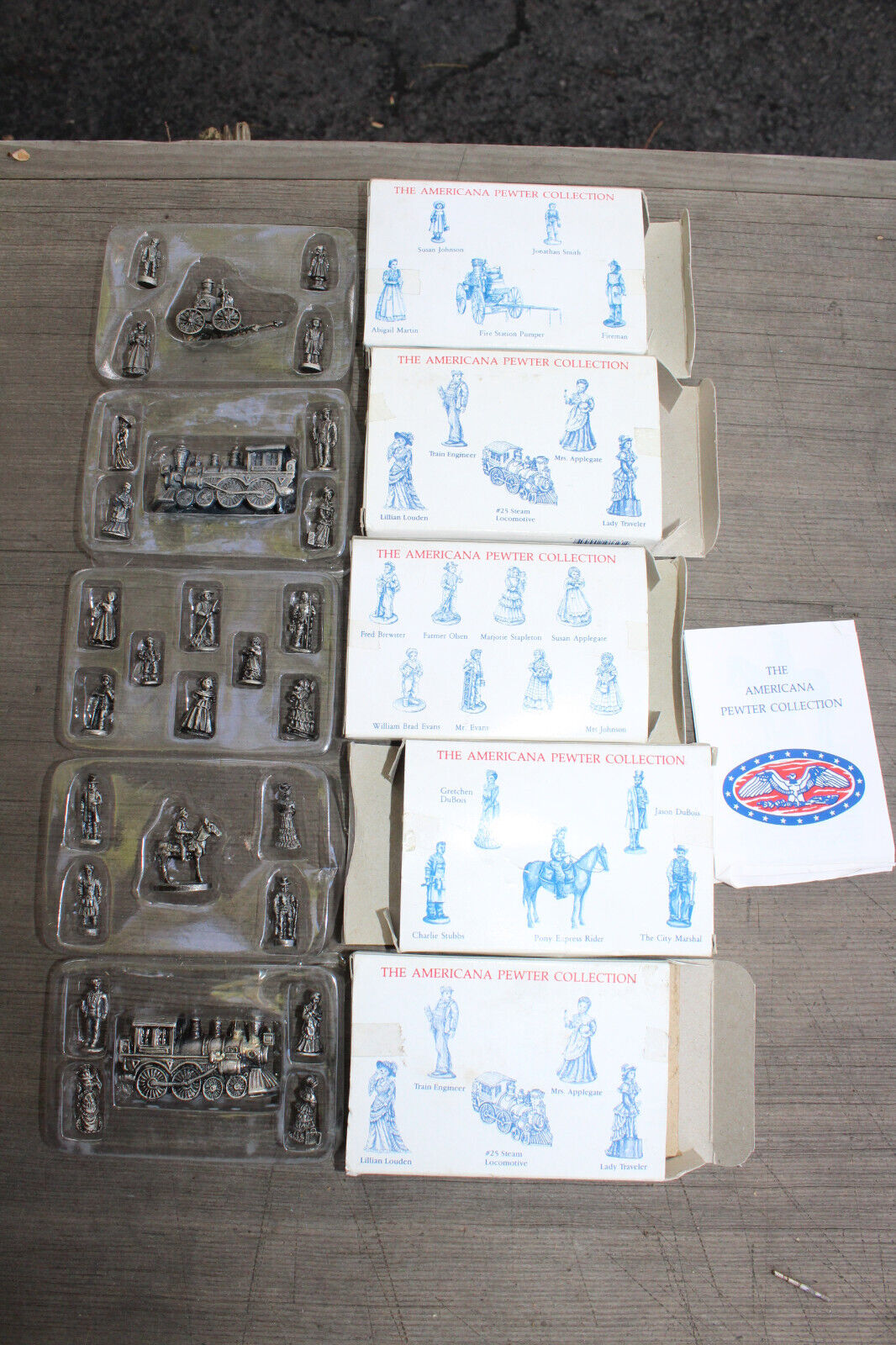 5 Boxes Americana Pewter Collection 28 Pieces New in their Boxes