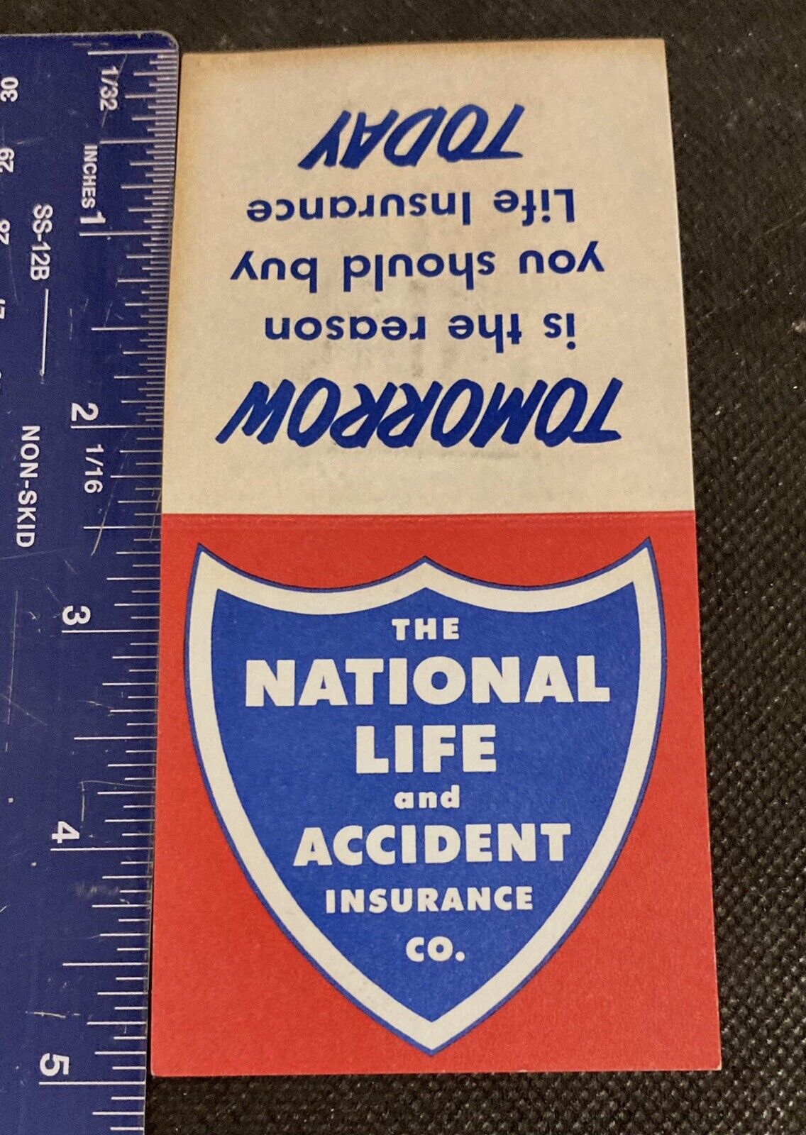 The National Life and Accident Insurance Co Advertising Card With Needles