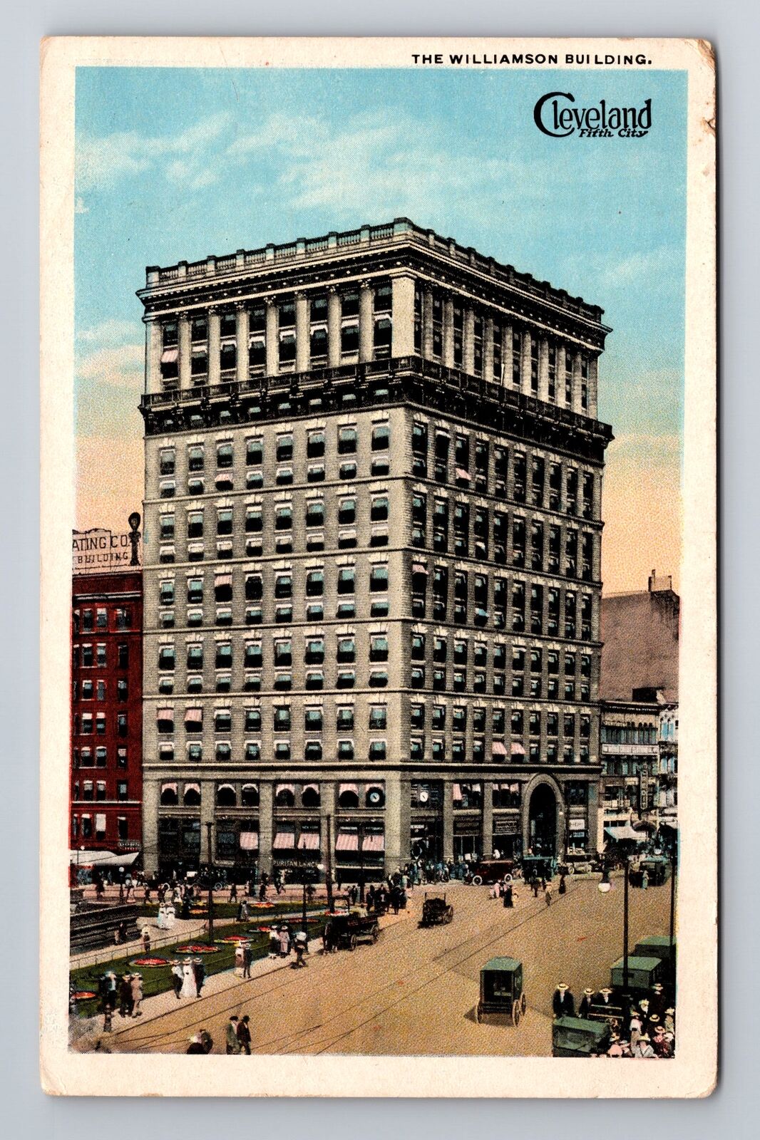 Cleveland OH-Ohio, Williamson Building, Antique Vintage Souvenir Postcard