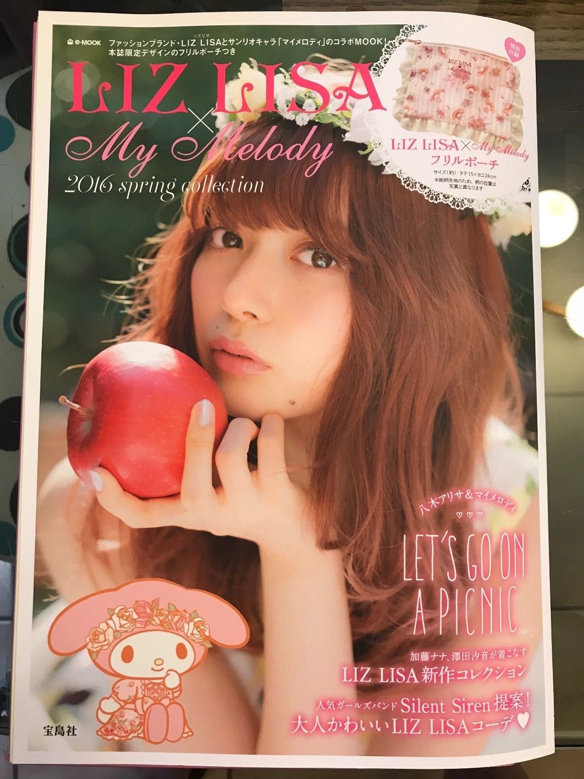 ❤️Lizmelo Liz Lisa x My Melody ~ Book & Purse Bag  Lolita Sanrio Catalog JAPAN❤️
