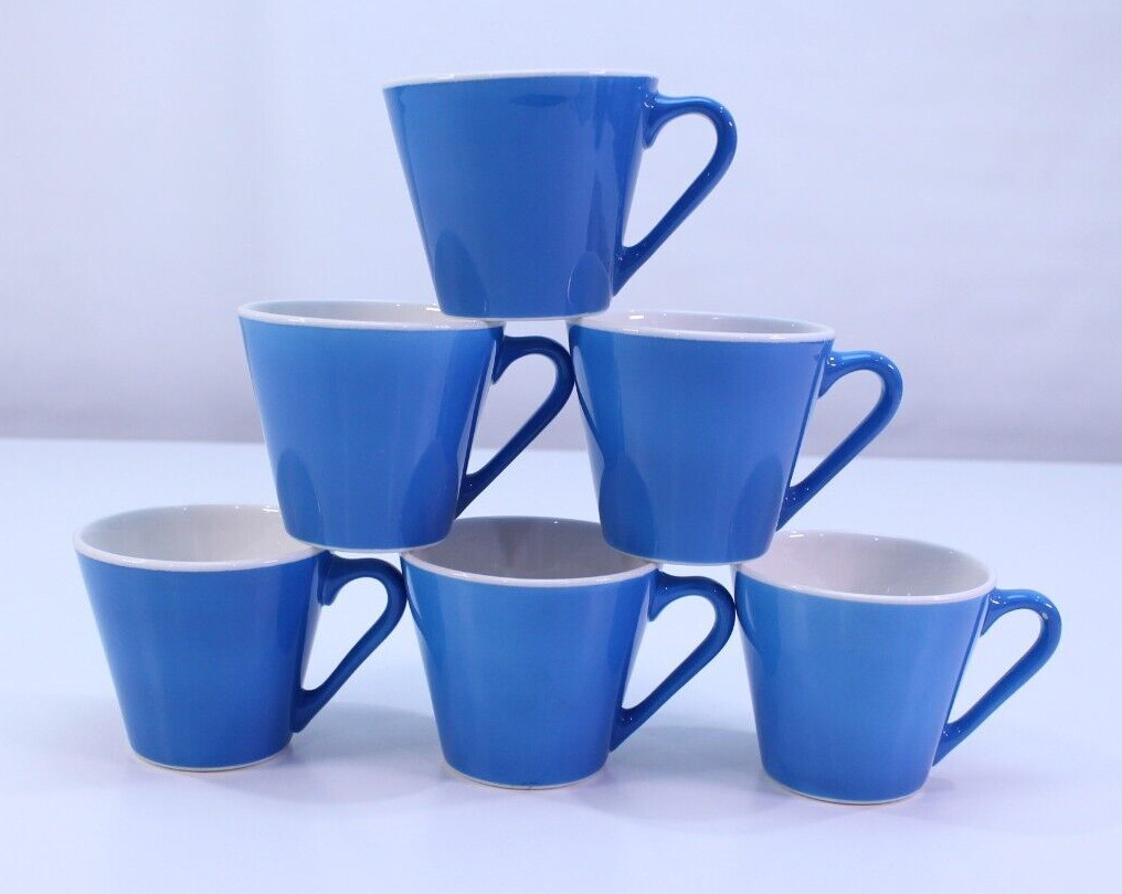 VTG Syracuse China Coffee Mug Tea Cup Syralite Restaurant Ware Blue LOT