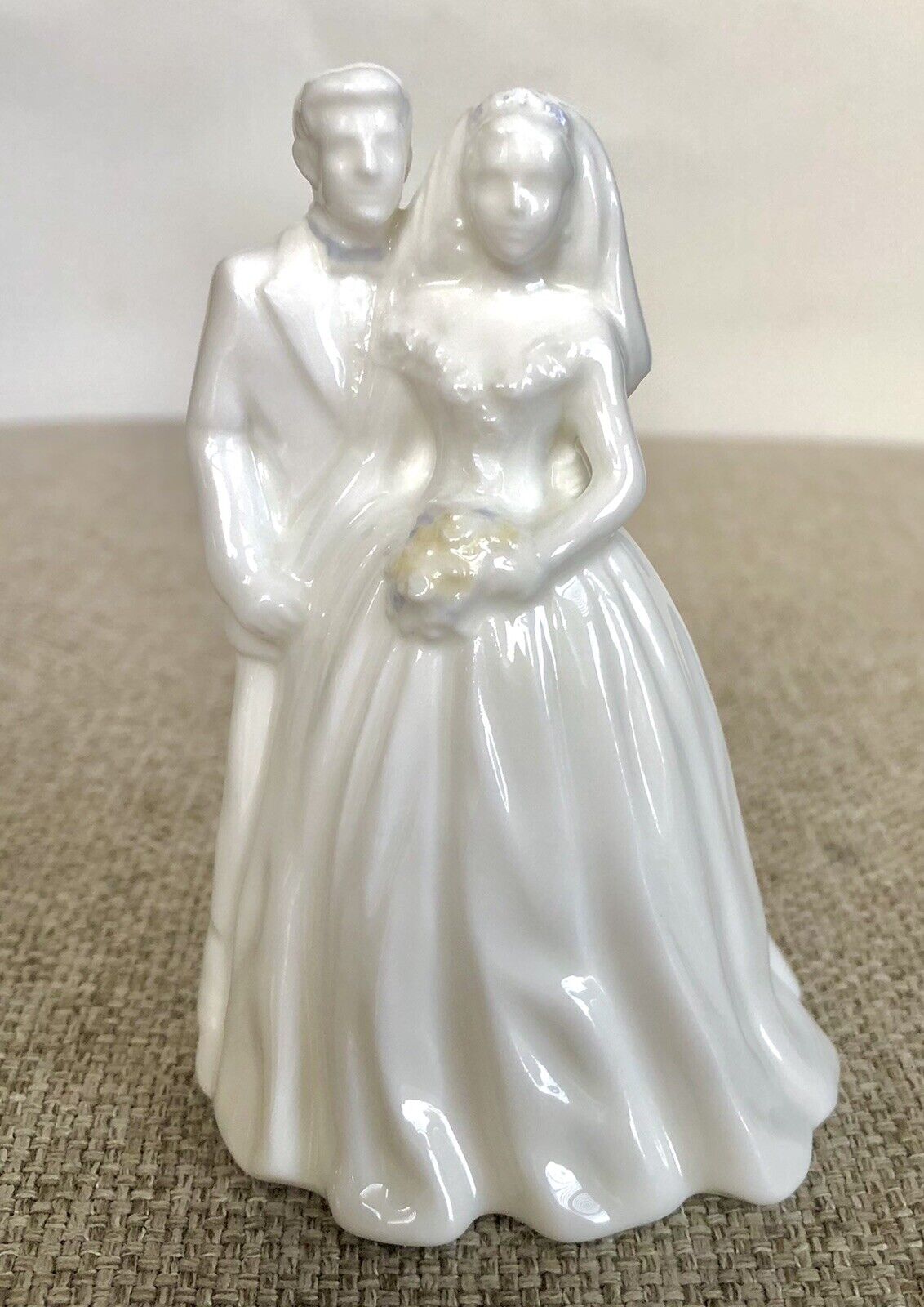 4” Height Wedgwood Wedding Day Hand Decorated Figurine England Mint Condition