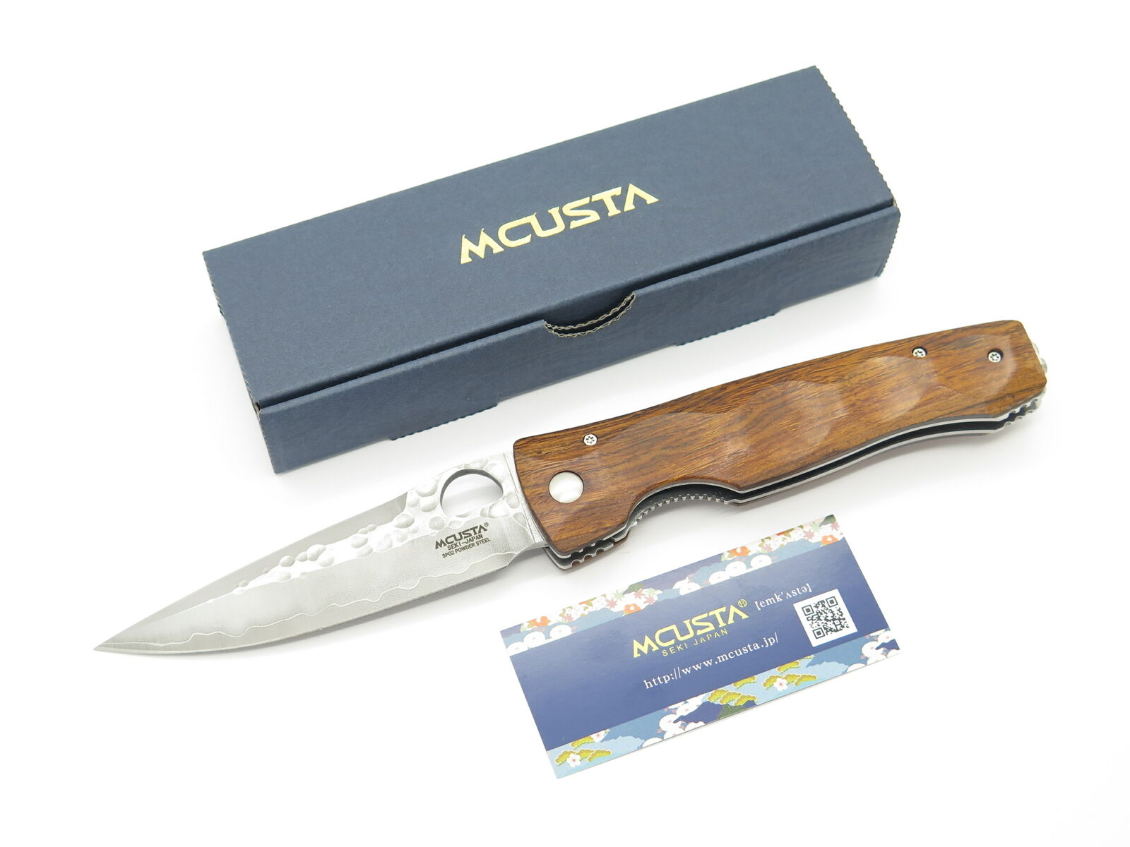 Mcusta Seki Japan Tactility Elite MC-125G Wood SPG2 San Mai Folding Pocket Knife