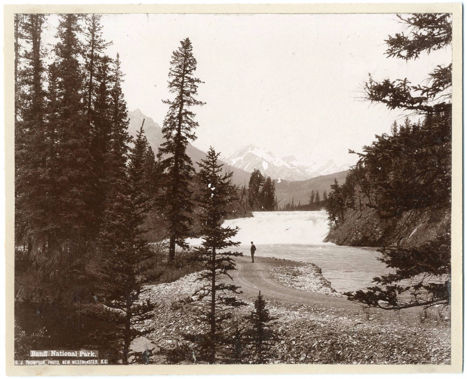 J.Thompson, Banff National Park, British Columbia, Canada Vintage Print, Ti