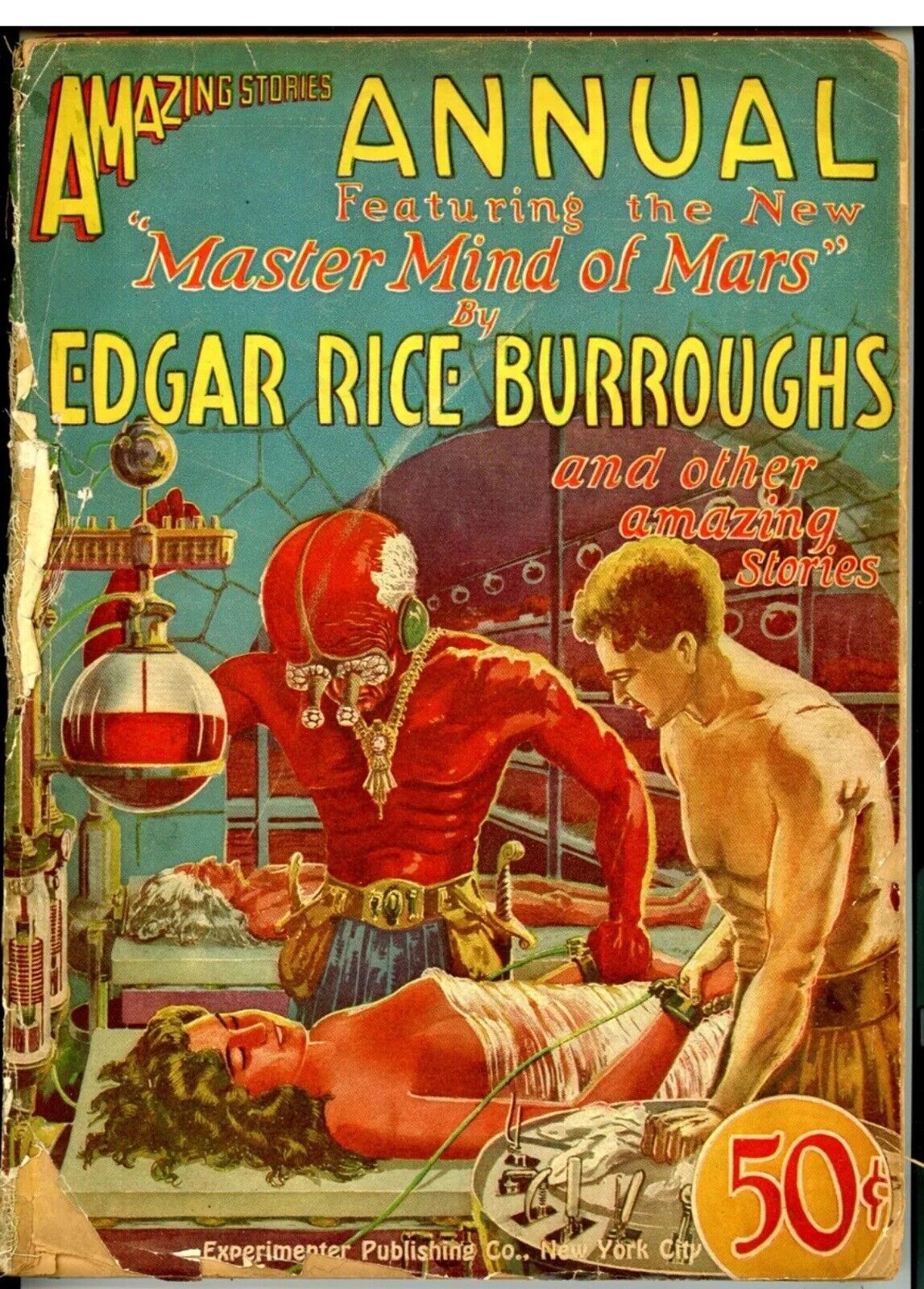 Amazing Stories Annual #1 1927 Low grade - Edgar Rice Burroughs Rare