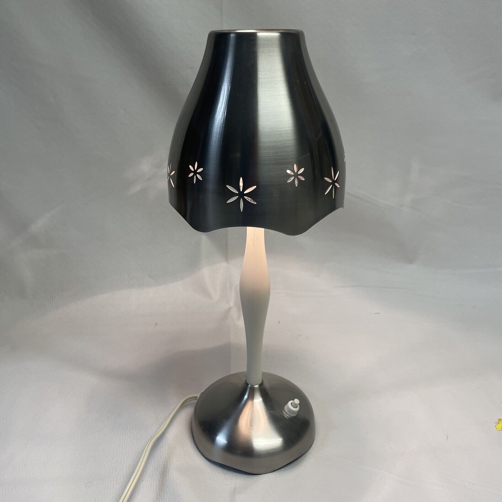 Vintage Ikea Table Lamp Stainless Base & Shade -Rare