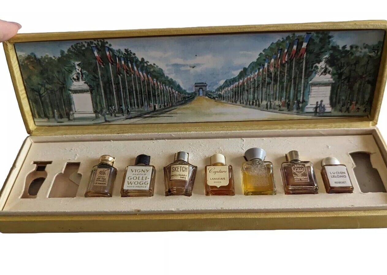 Vintage Les Parfums de Paris No 3 Special France Mini Perfume Box Set Sampler