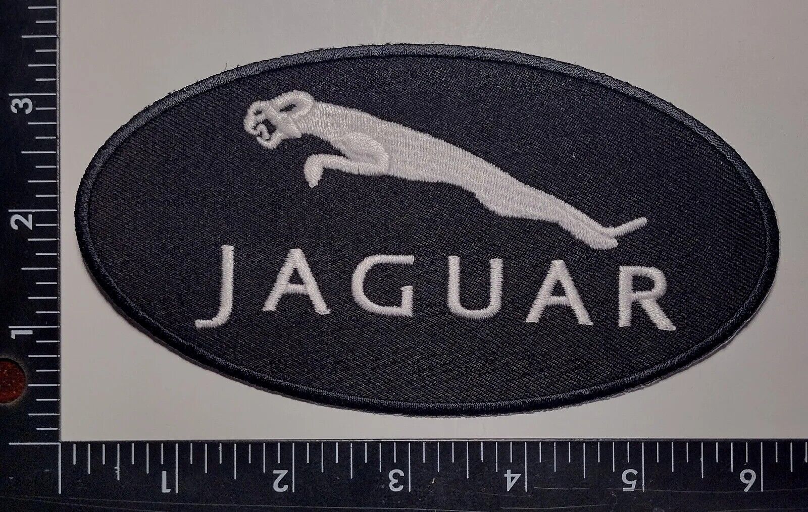 Large JAGUAR Luxury Sew Iron On British Automotive Patch Shinny  Vintage Collect