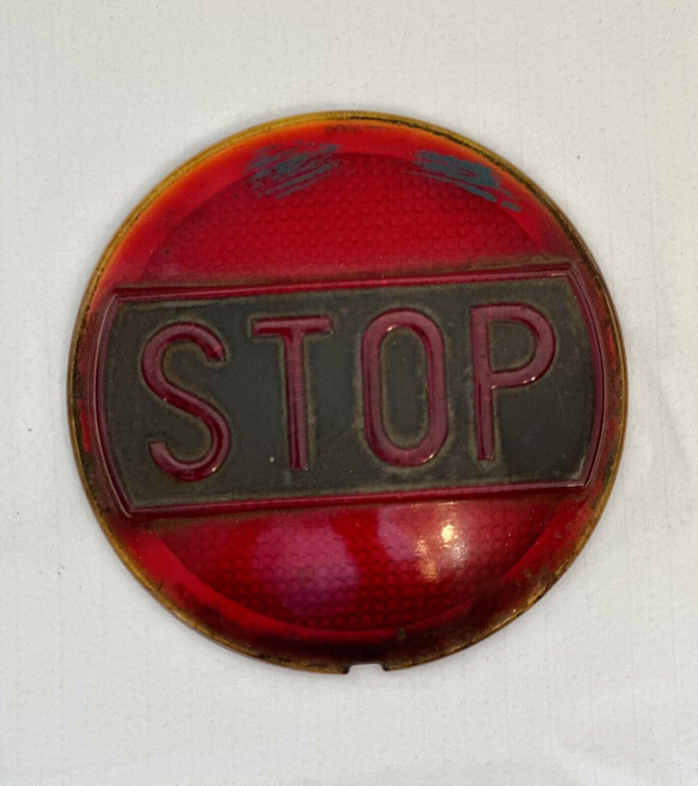 Unrestored Vintage Stop Light Lens