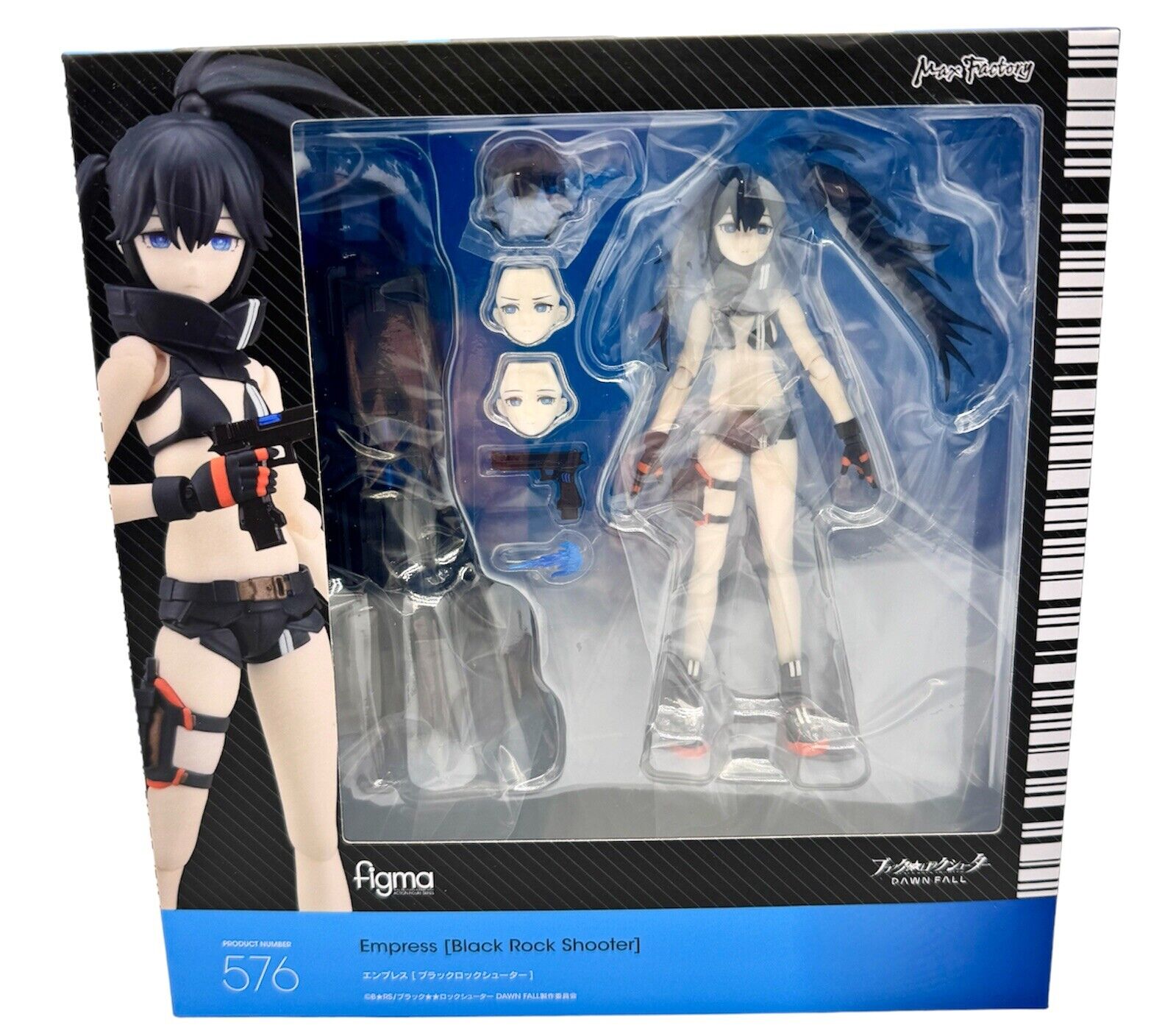 Max Factory Black Rock Shooter Dawn Fall Empress 576 Figma Action Figure US New