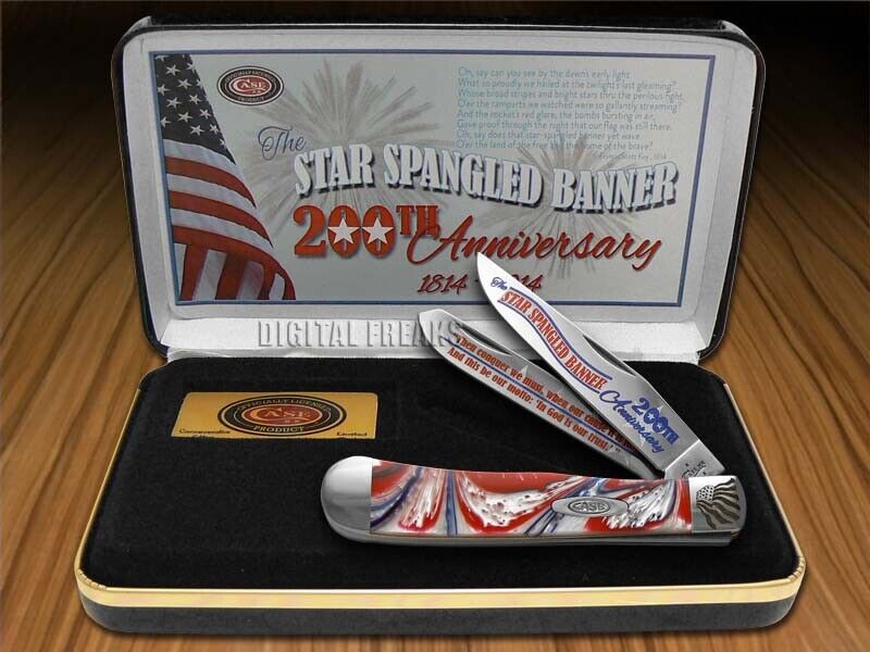 Case xx Trapper Knife Star Spangled Banner 200th Anniversary Corelon Stainless