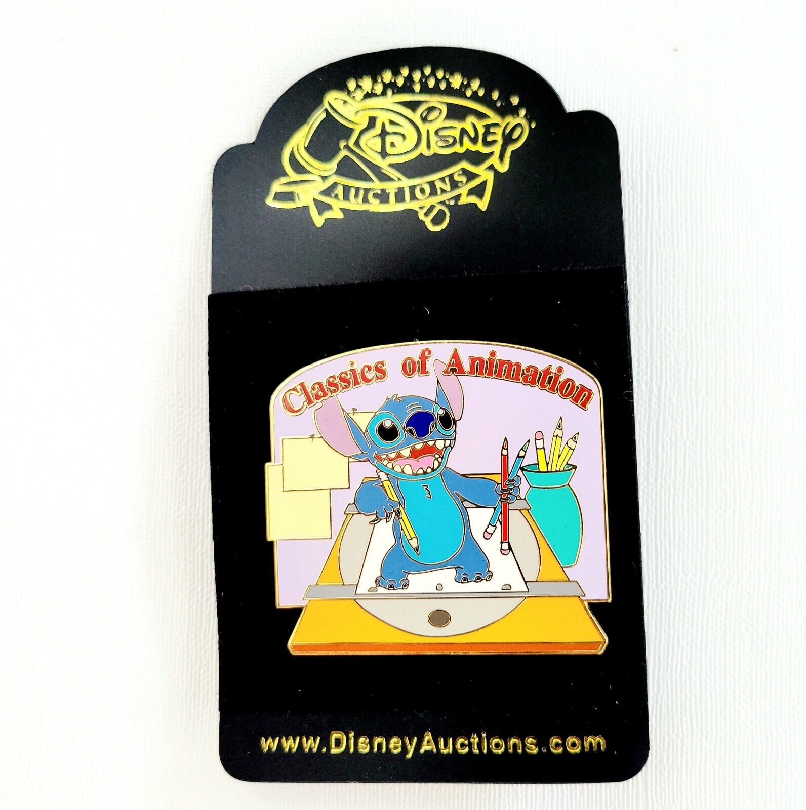 2005 Disney Auctions Stitch Classics of Animation LE 500 PIn Animator\'s Table