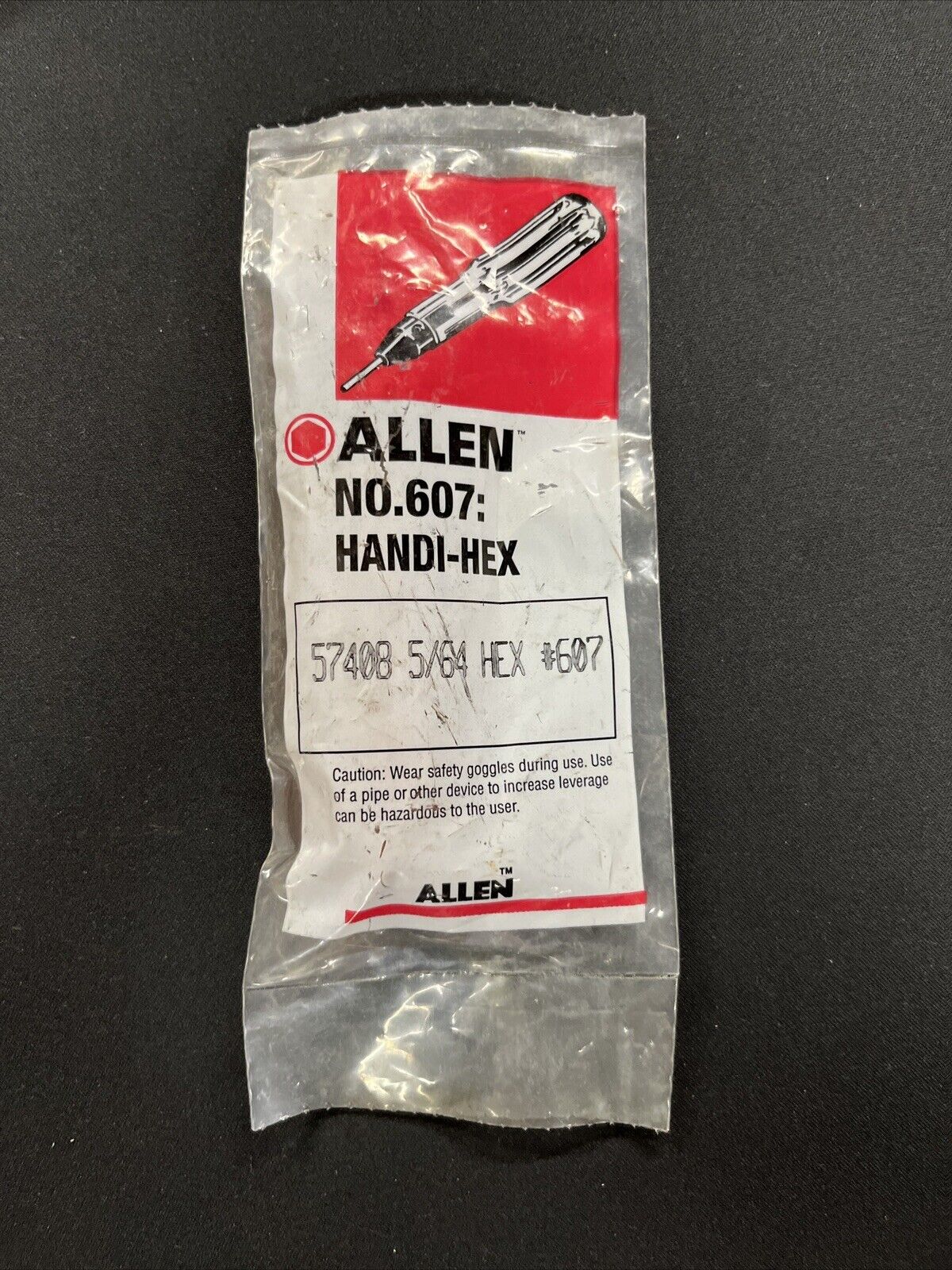 New Allen Handi-Hex No. 607 Size 5/64” Hex Screwdriver 57408