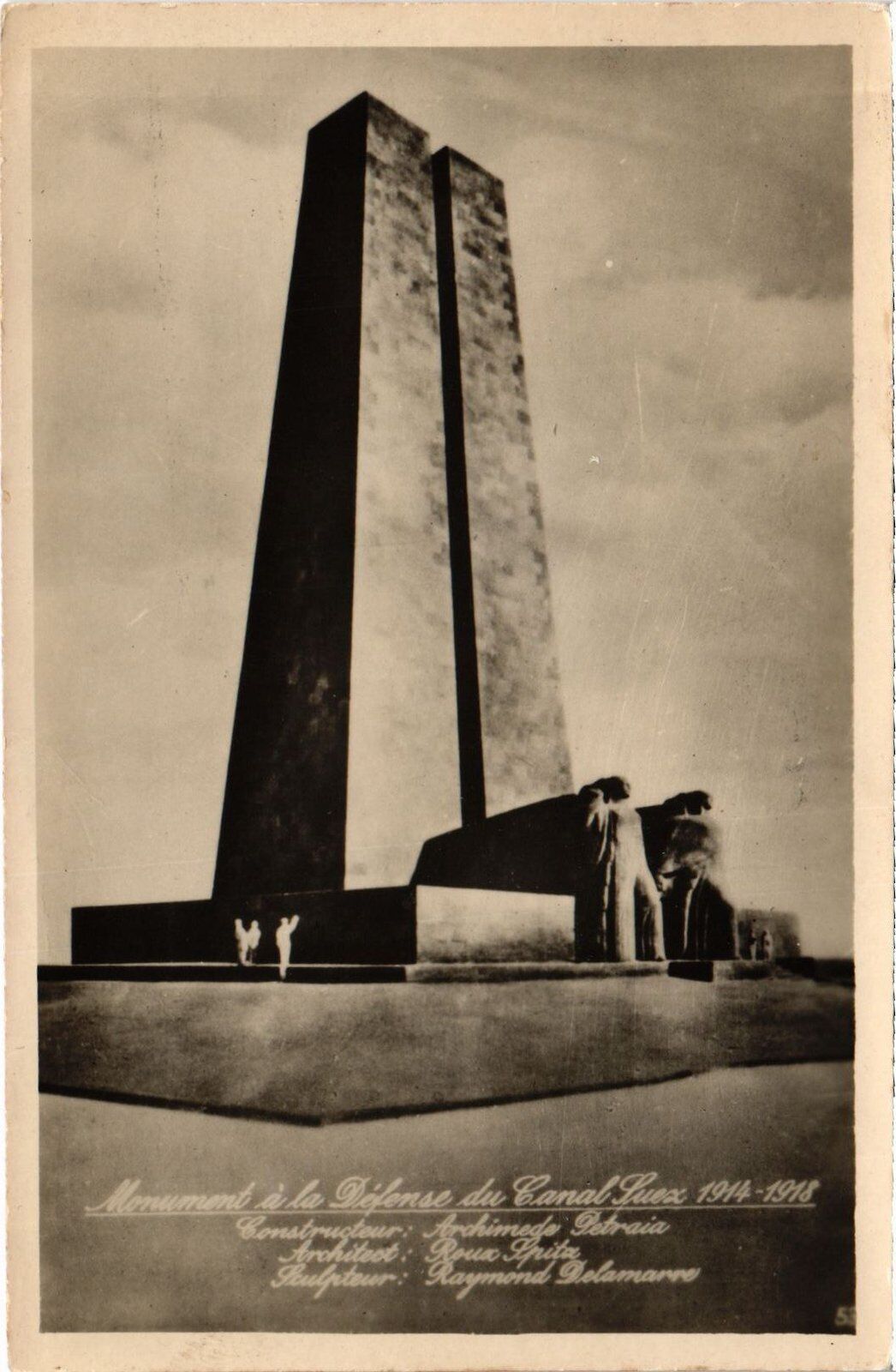 CPA AK Monument to the Defense of the Suez Canal 1914-18 EEGYPT (1325052)