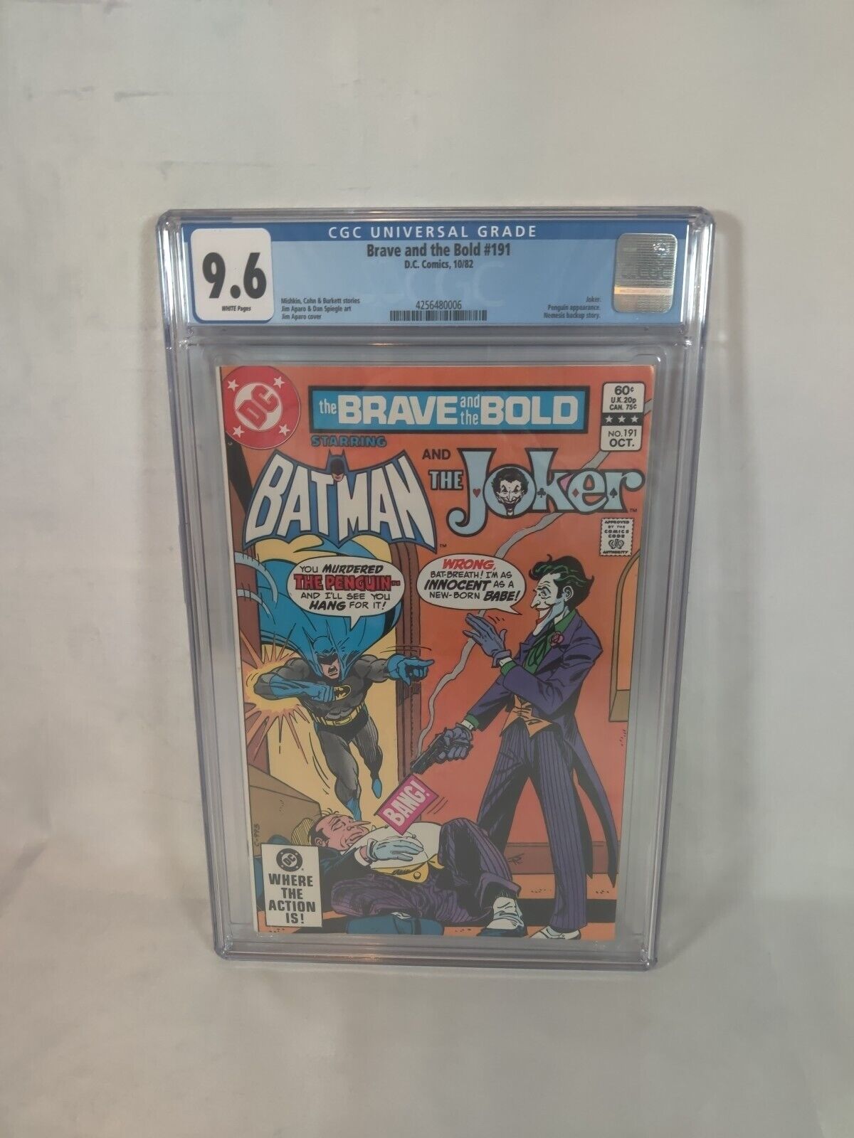 BRAVE AND THE BOLD #191 (1982 DC Comics) CGC 9.6 NM+ JOKER COVER AND STORY