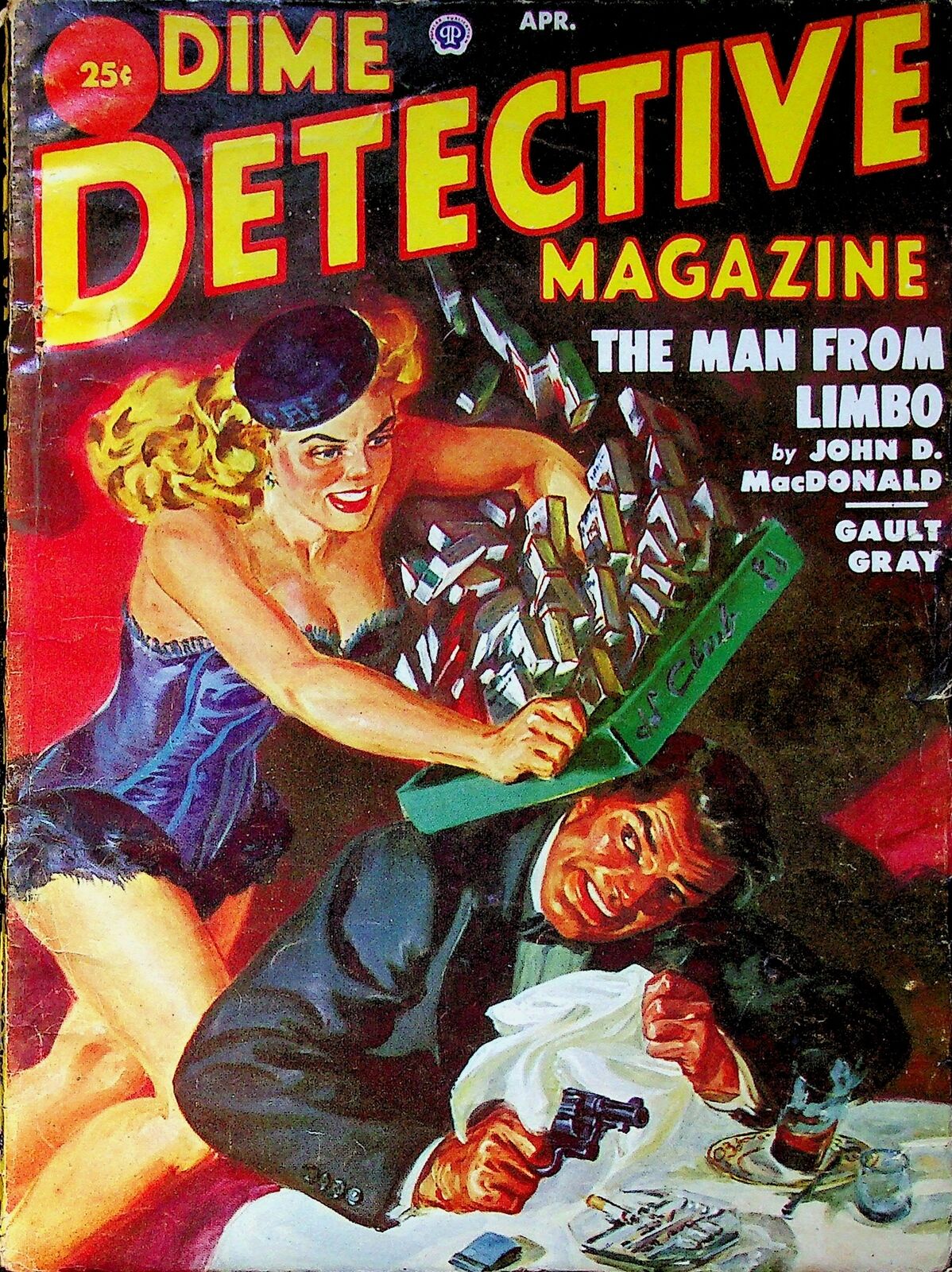 Dime Detective Magazine Pulp Apr 1952 Vol. 67 #1 VG