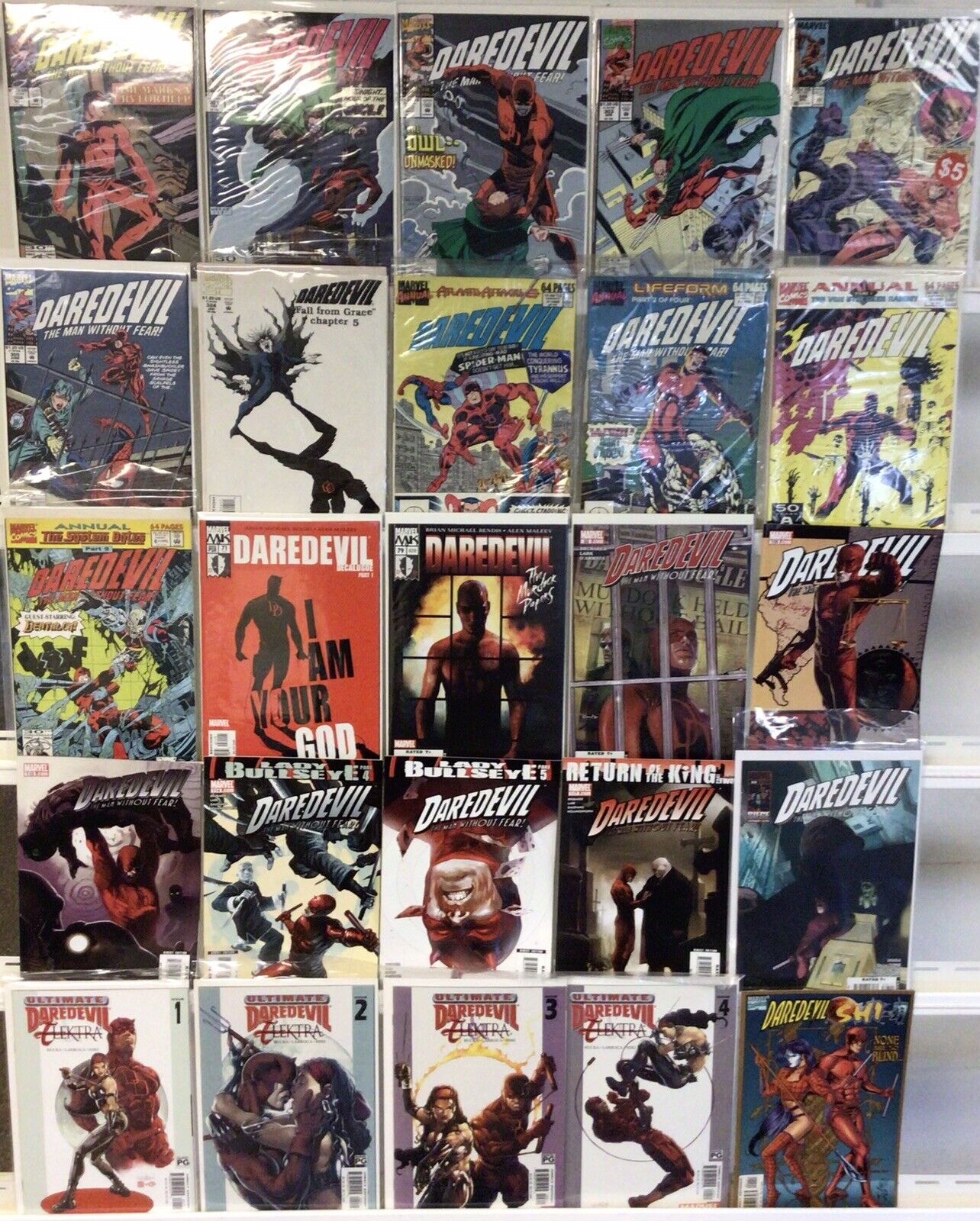 Marvel Comics Daredevil Lot Of 25 Comics