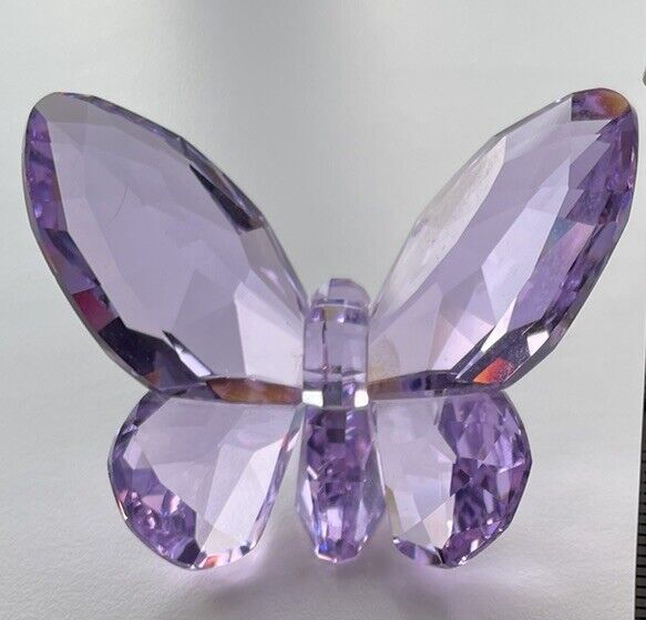 Swarovski Crystal 2.5” Purple Brilliant Butterfly Figurine w/Box