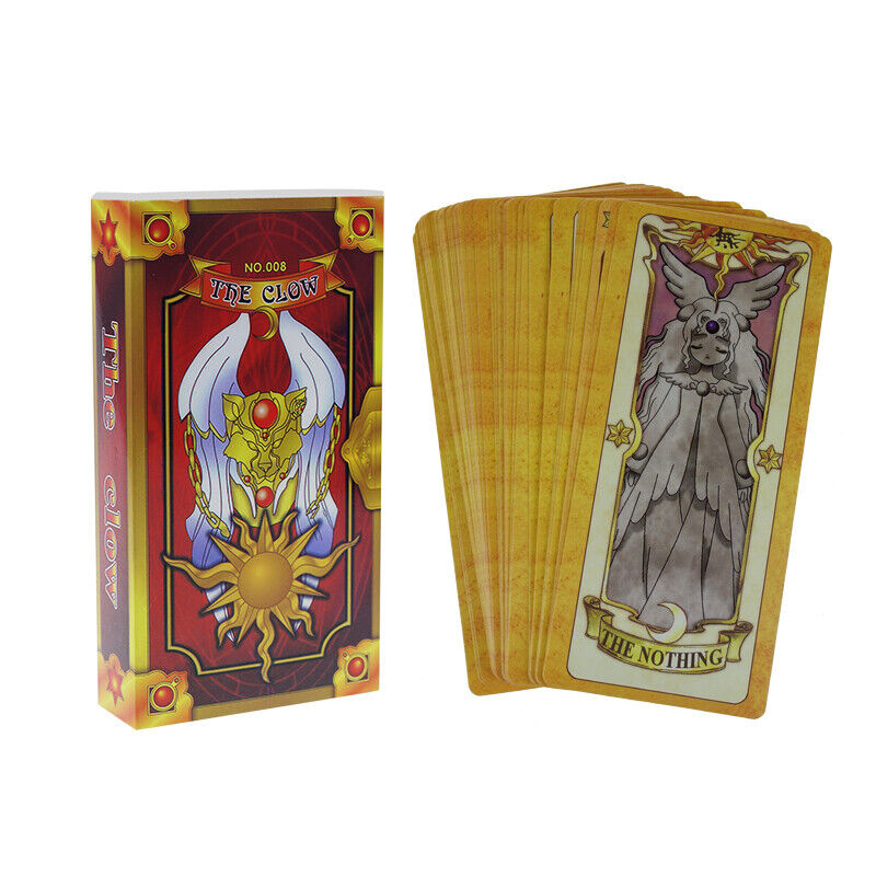 Anime Cardcaptor Sakura Clow Cards Cosplay Fortune Tarot Card Captor Full Set 56