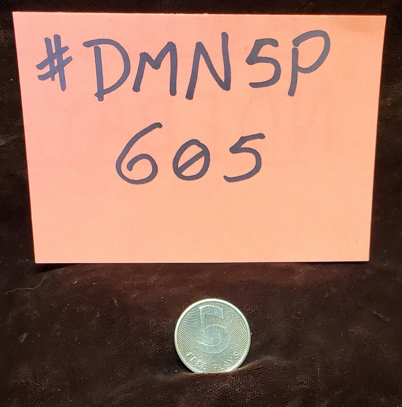 DAVAL MERCURY TOKEN ANTIQUE TRADE STIMULATOR / SLOT MACHINE #DMN5P-605
