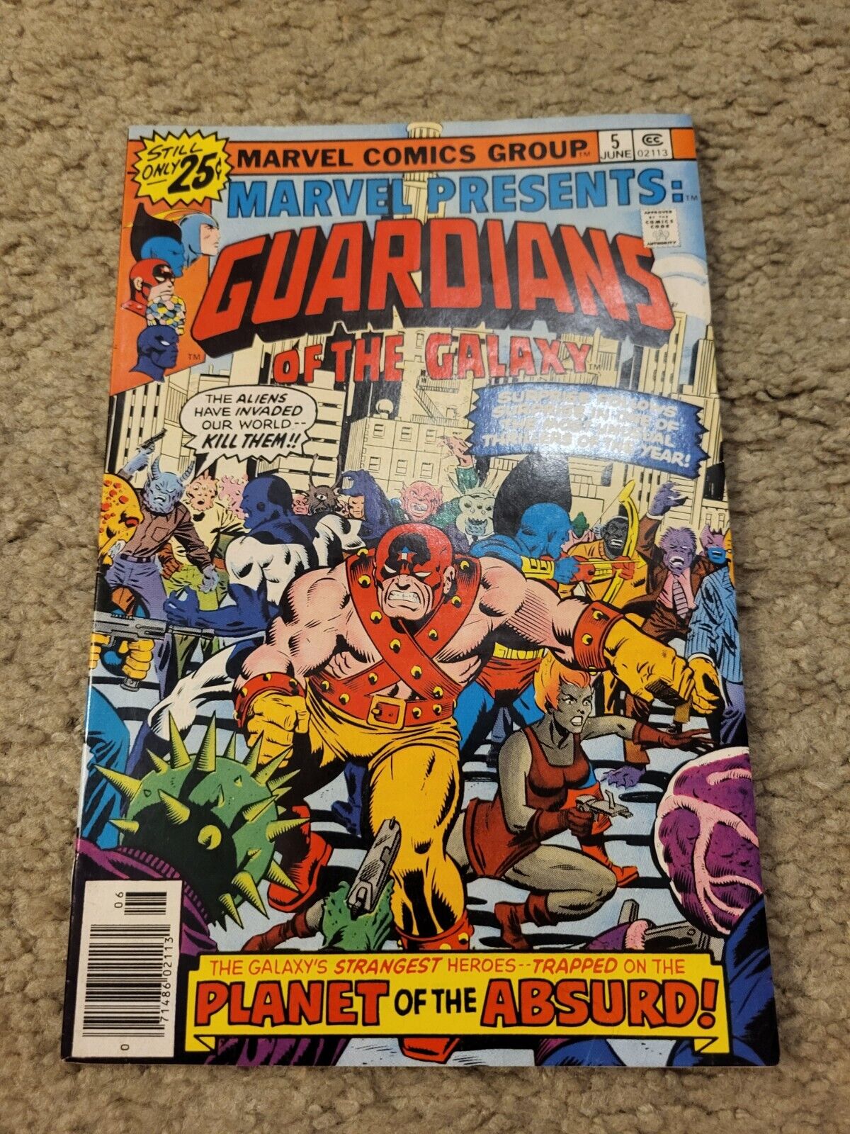 Marvel Presents: 5 GUARDIANS OF THE GALAXY Marvel Comics lot 1976 HIGH GRADE