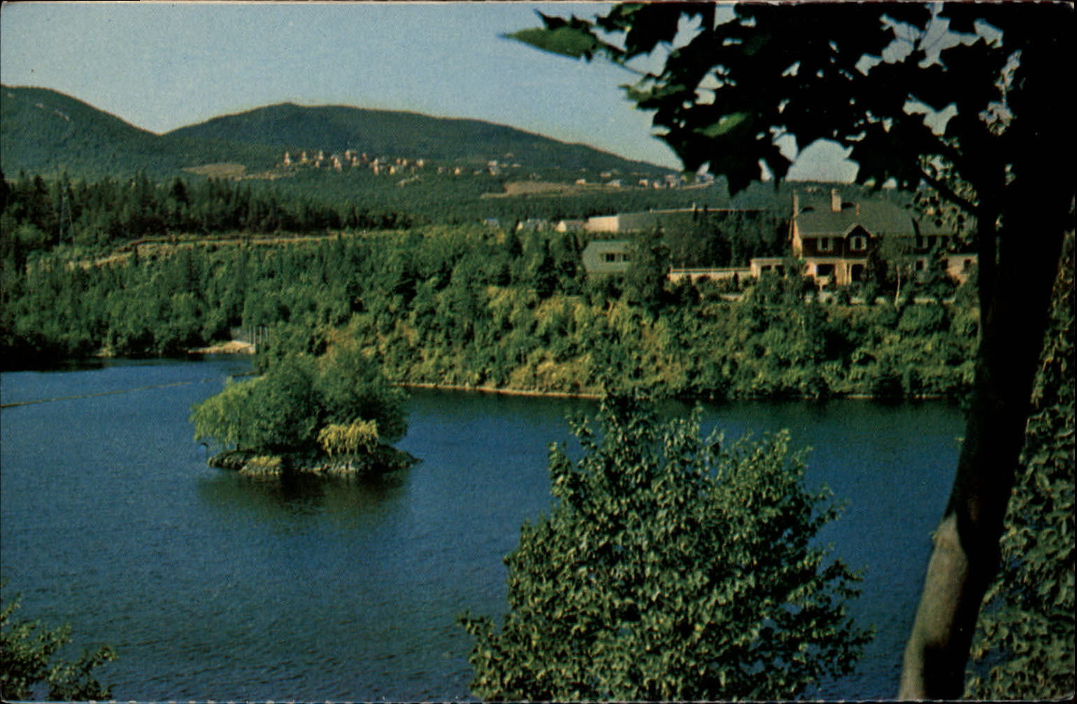 Corner Brook Newfoundland Canada Glyn Mill Inn Pond ~ postcard  sku293