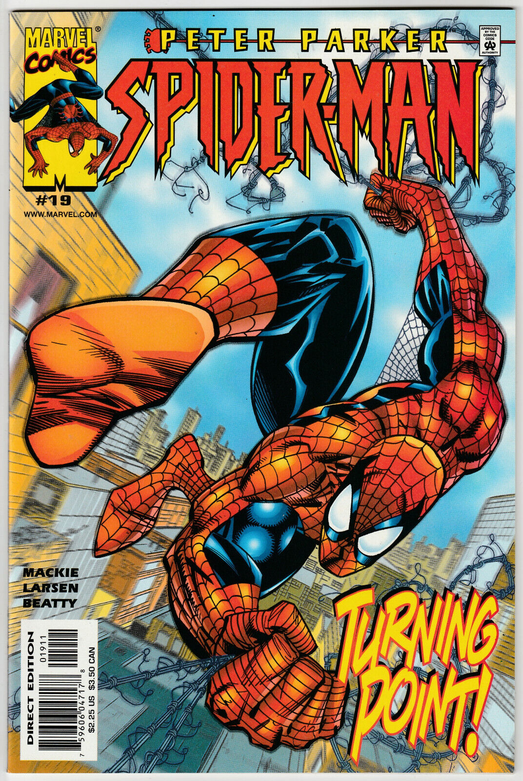 Marvel PETER PARKER SPIDER-MAN #19 (2000) Howard Mackie Erik Larsen John Romita