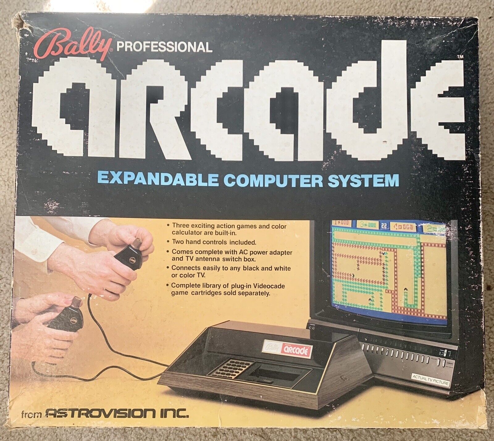 Vintage Bally Videocade Arcade Entertainment Video Game System In Original Box