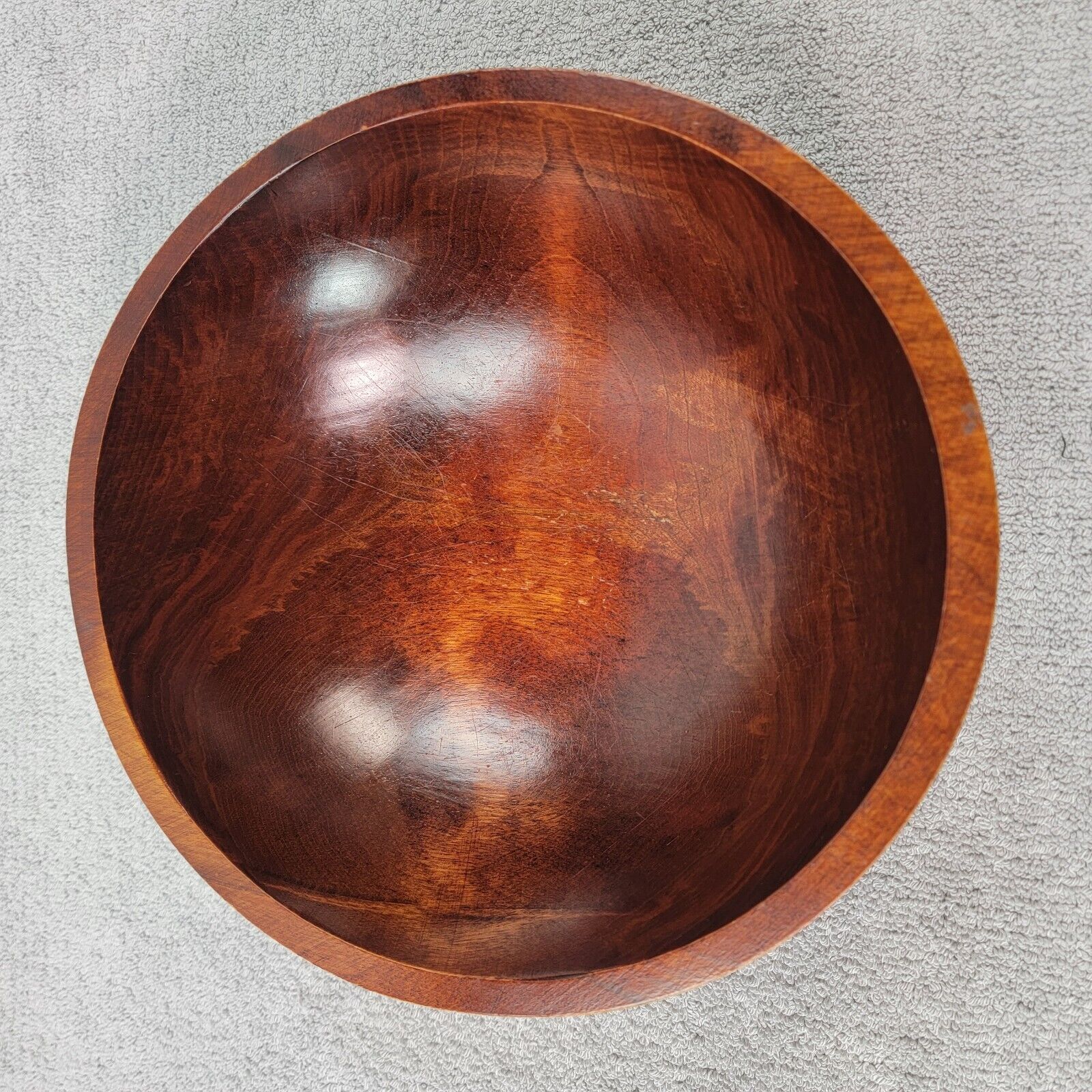 Vintage Mort N. Marton Corp.  Wood Bowl  10 9/16 inches Canadian Birch Handmade