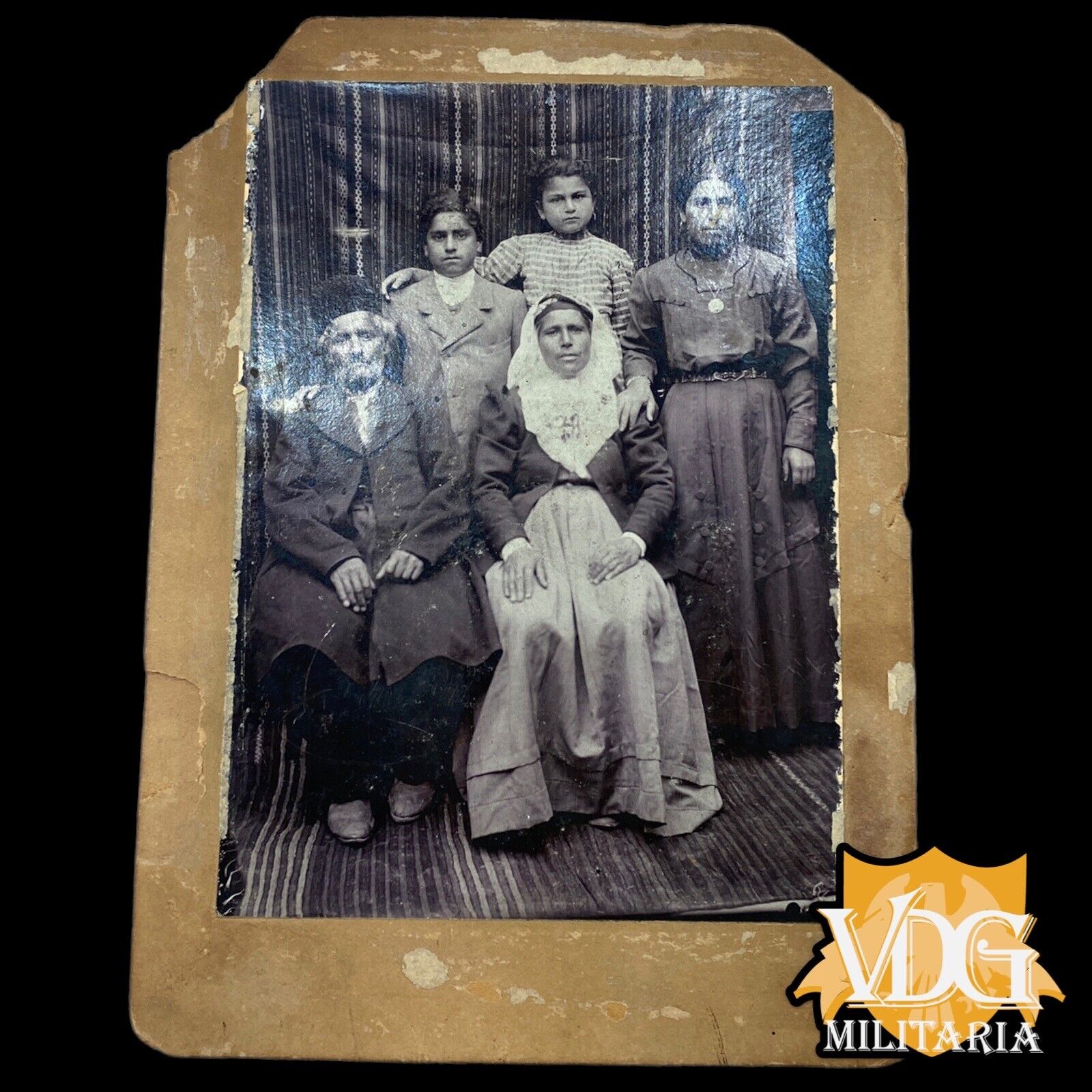 Armenian Genocide Era Family Portrait Ottoman Empire #E061