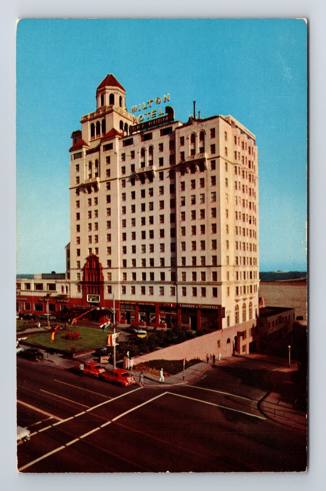 Long Beach CA-California, The Wilton Hotel, Advertising Antique Vintage Postcard