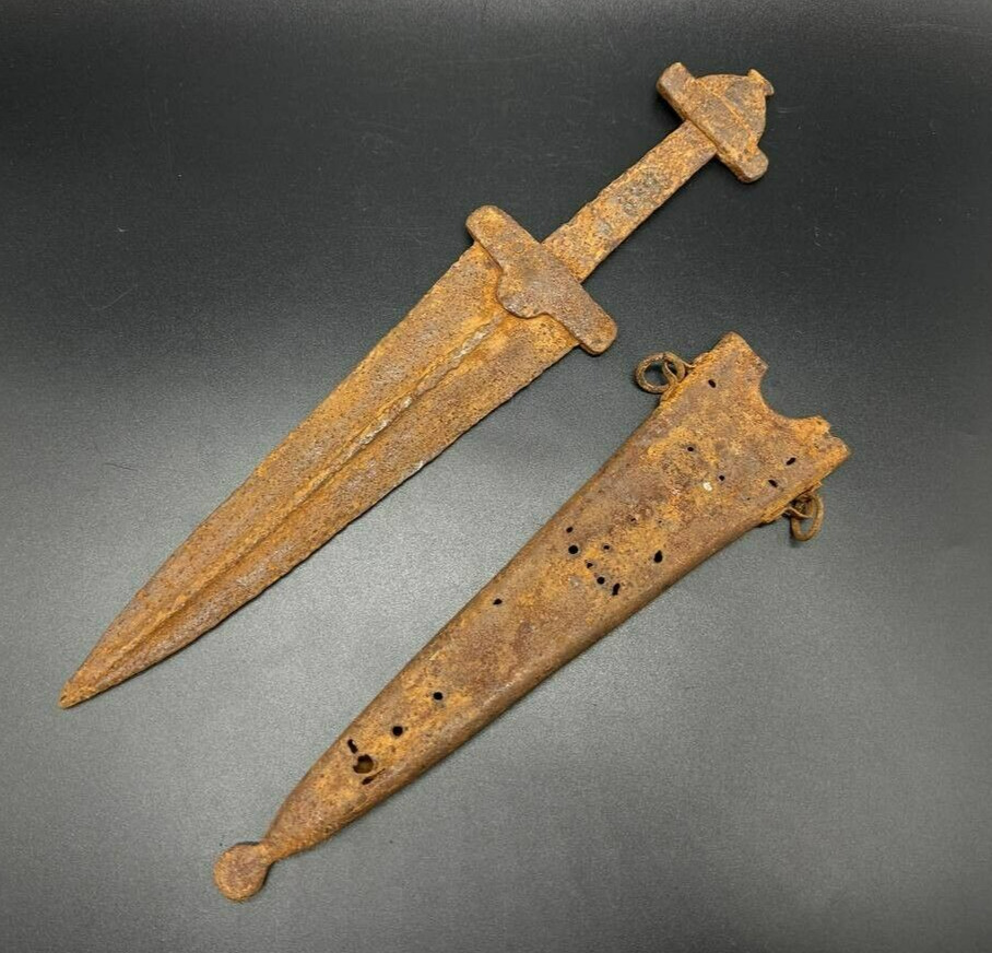 Iron dagger in sheath 8th century AD