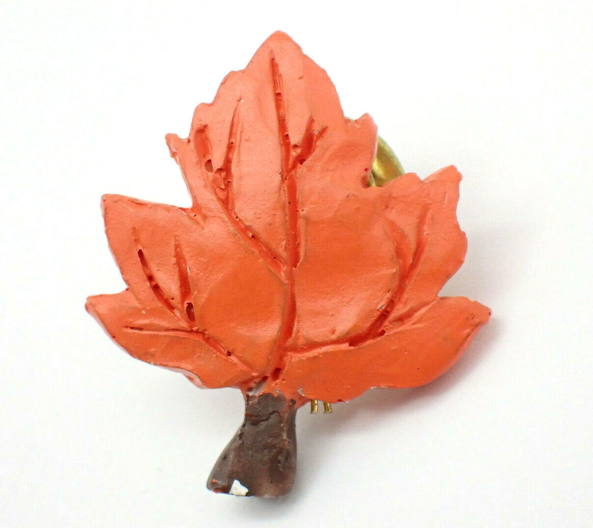 Leaf Orange Fall Autumn Vintage Lapel Pin