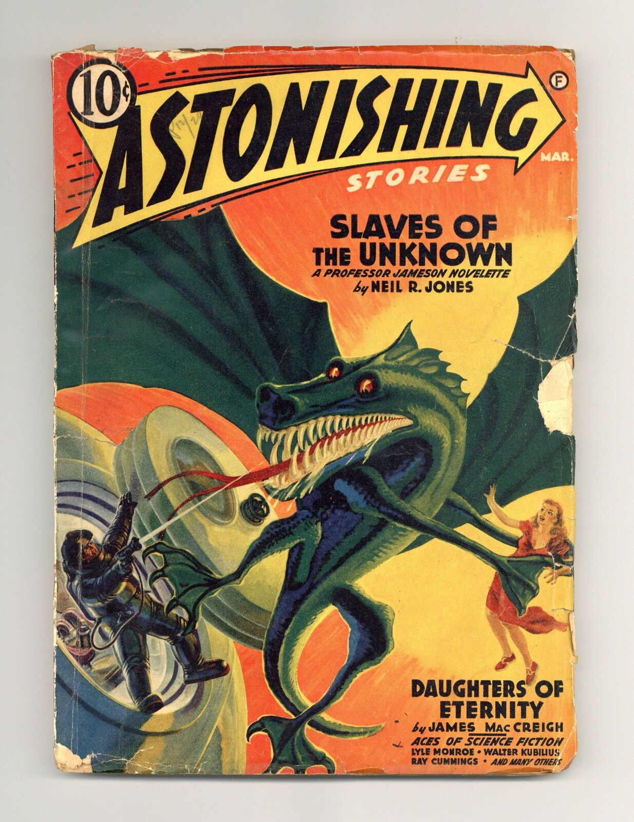 Astonishing Stories Pulp Mar 1942 Vol. 3 #3 VG