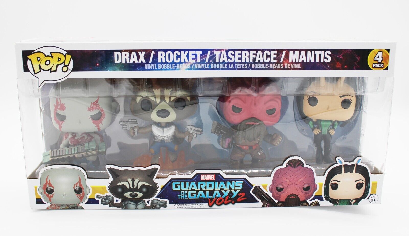 Funko Pop Guardians Of The Galaxy Vol. 2 Drax Rocket Taserface Mantis 4-Pack