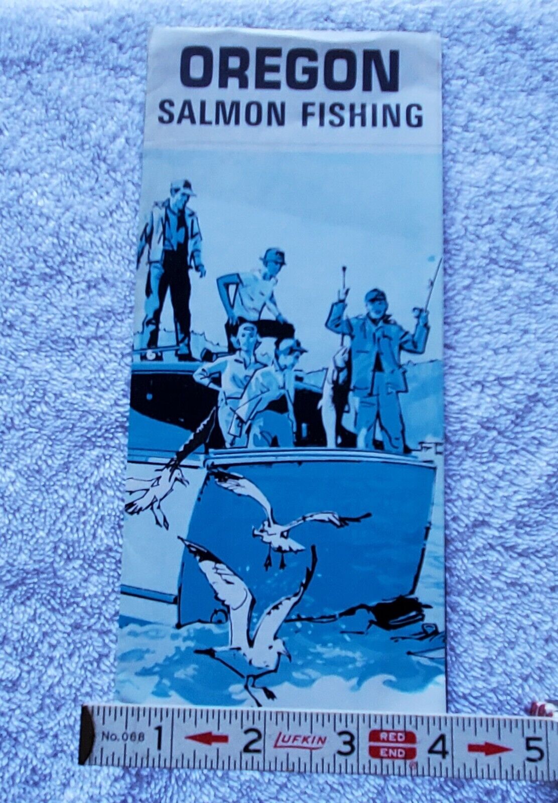 BROCHURE ADVERTISING OREGON SALMON FISHING WITH MAP: CIRCA: -50-60
