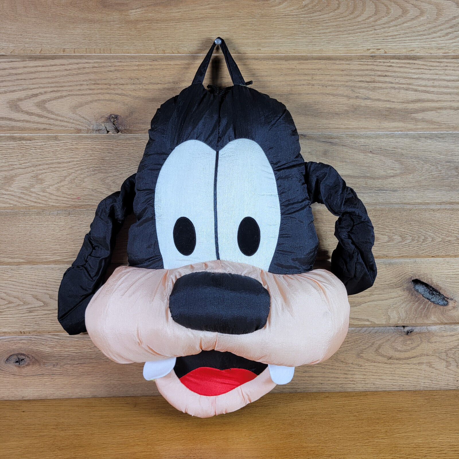 Vintage 90s Disney Goofy Face Head Stuffed Nylon Plush Pillow Large Play by Play