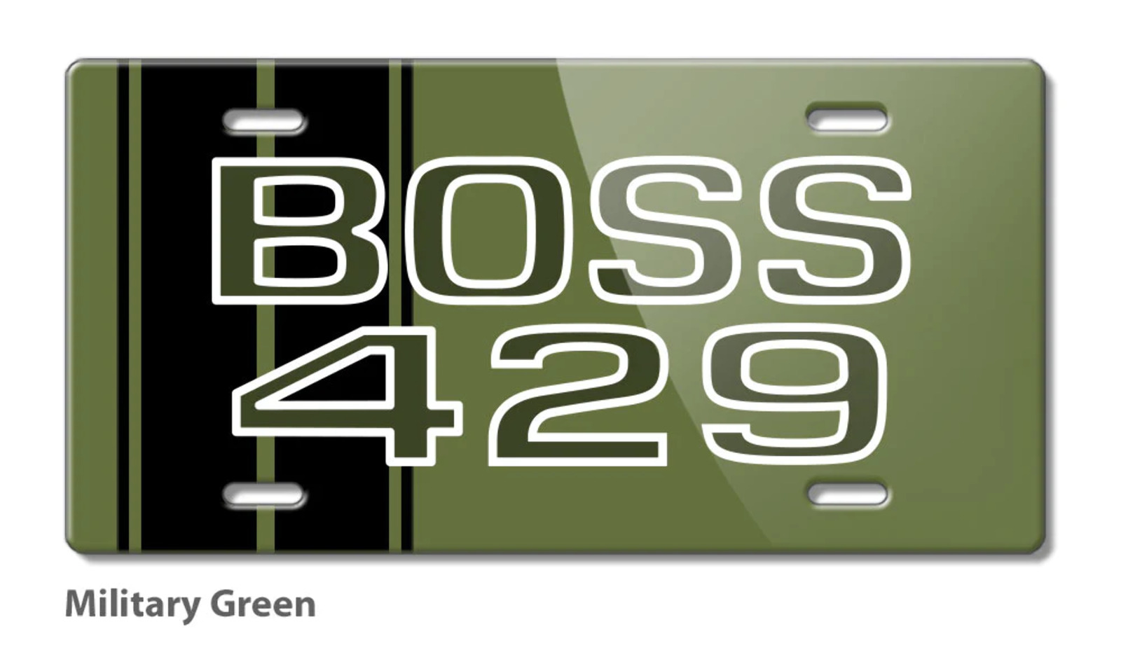 BOSS 429 c.i. V8 Engine Emblem 1969 - 1970 Novelty License Plate Test - Aluminum